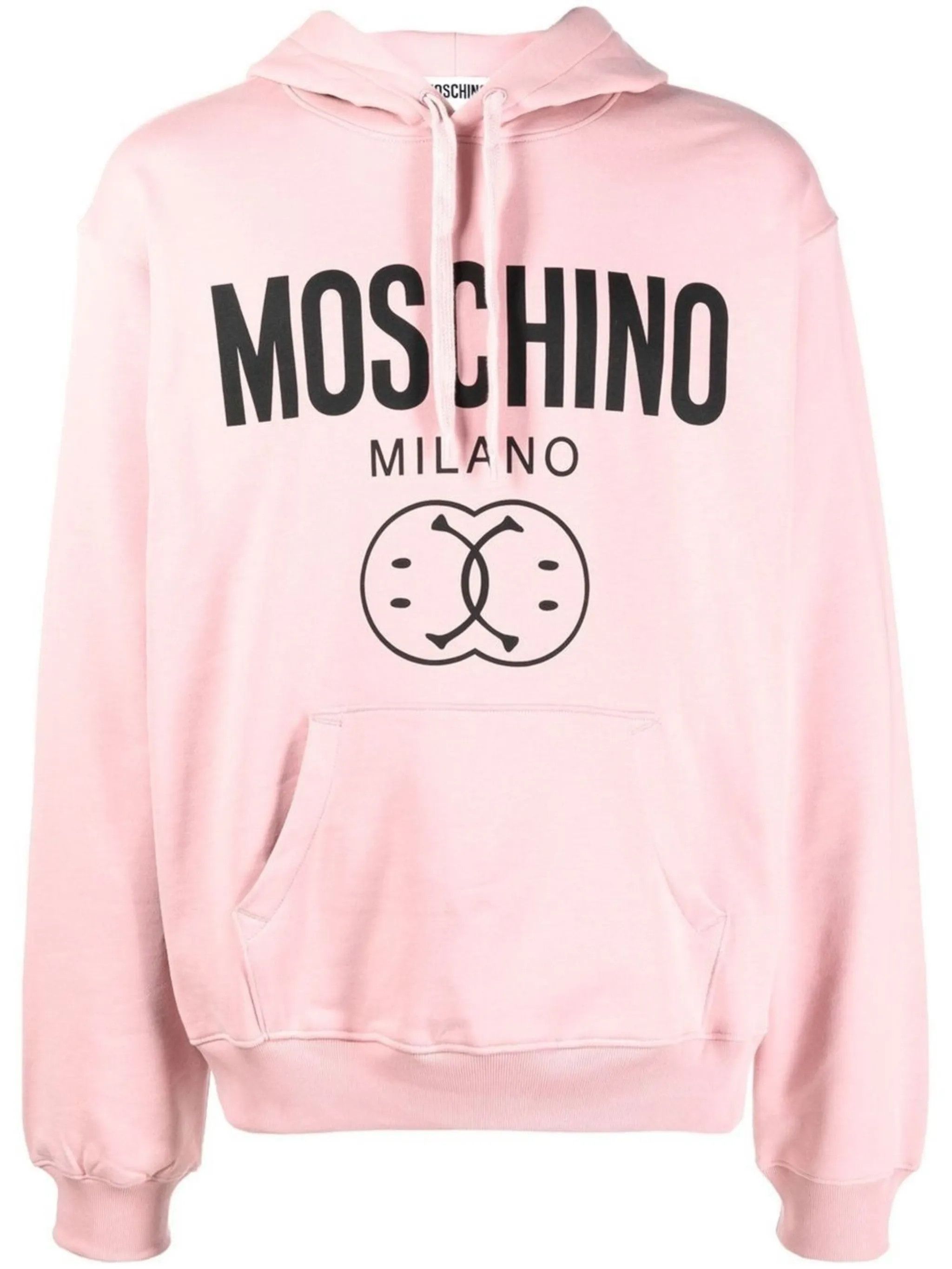 Moschino o1y0225 Logo Hoodie in Pink Size US M / EU 48-50 / 2 - 1 Thumbnail