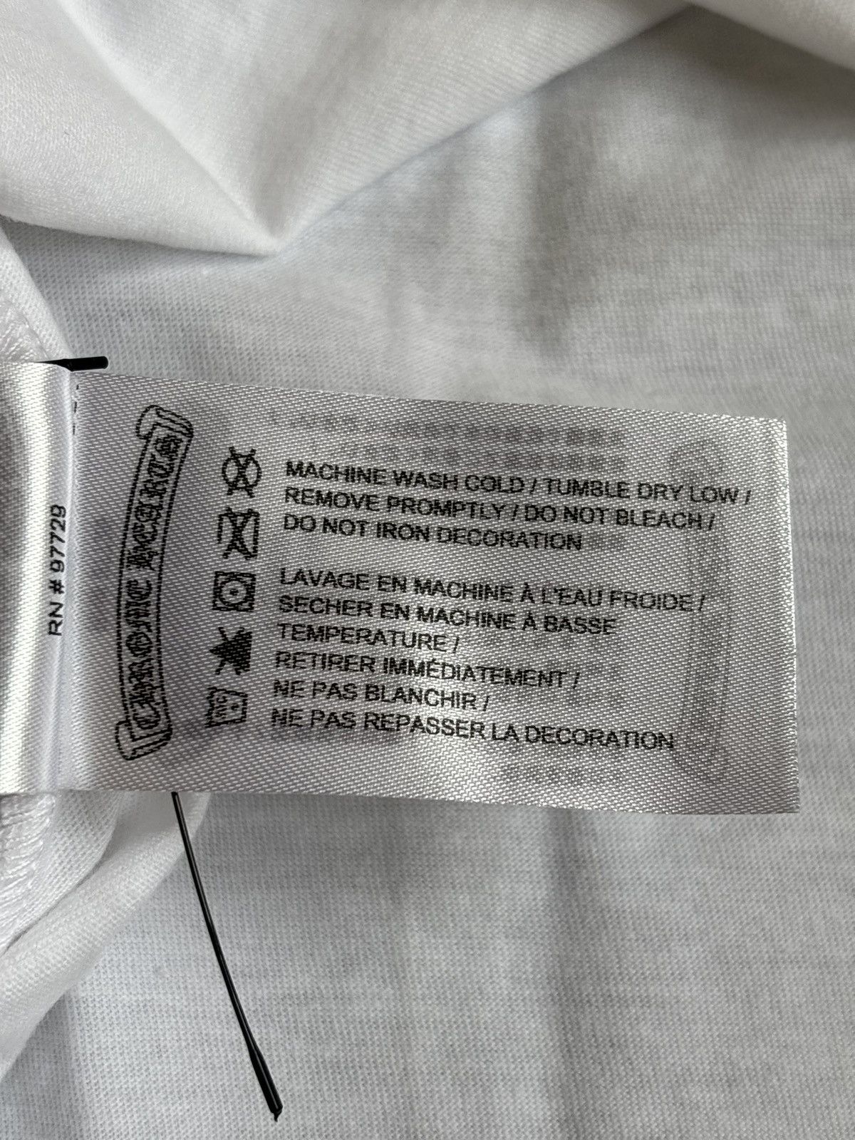 Chrome Hearts Chrome Hearts White Miami Horseshoe Tee Size US XL / EU 56 / 4 - 5 Thumbnail