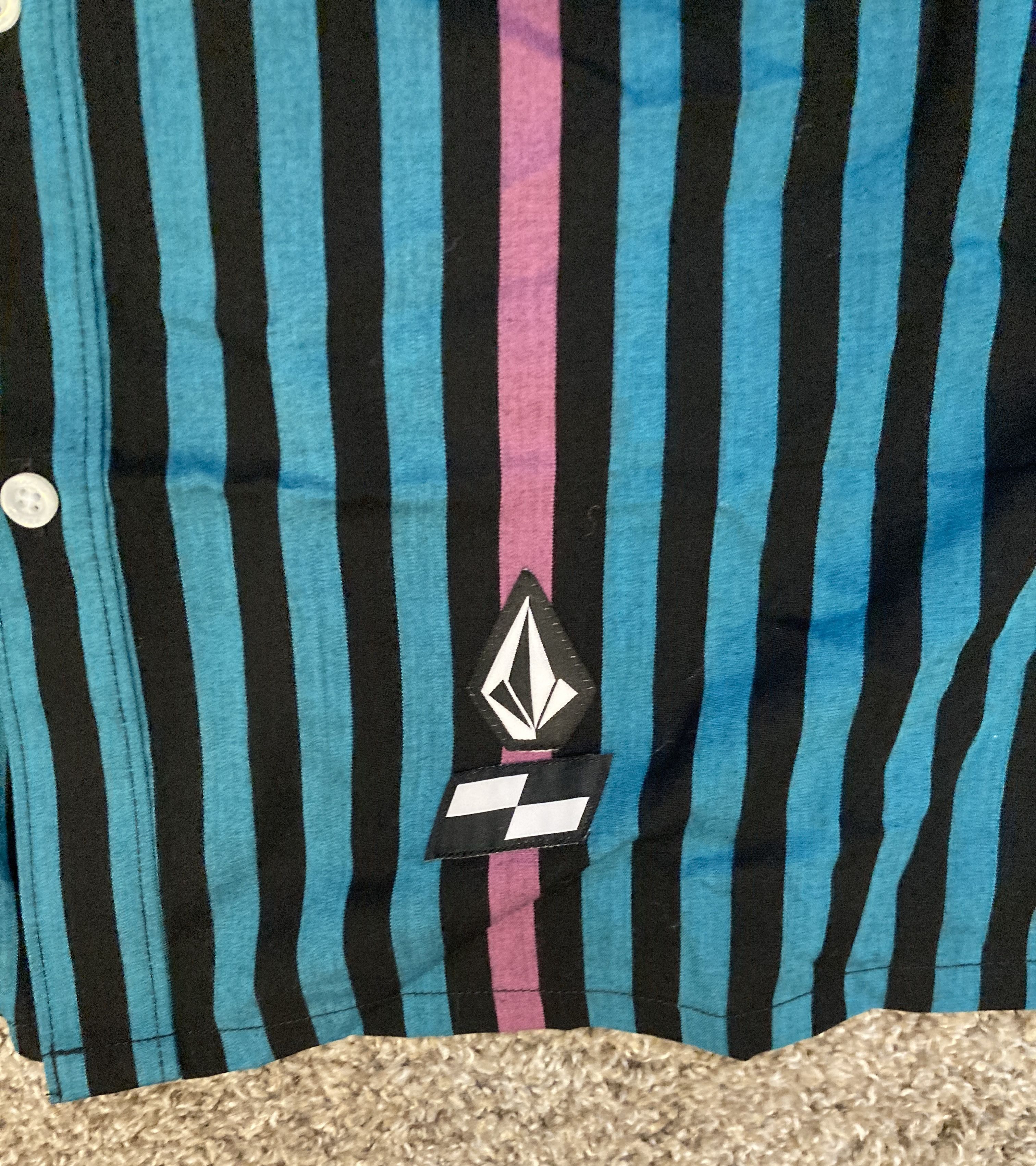 Volcom Volcom x Schroff men's striped short sleeve shirt Size US L / EU 52-54 / 3 - 3 Thumbnail