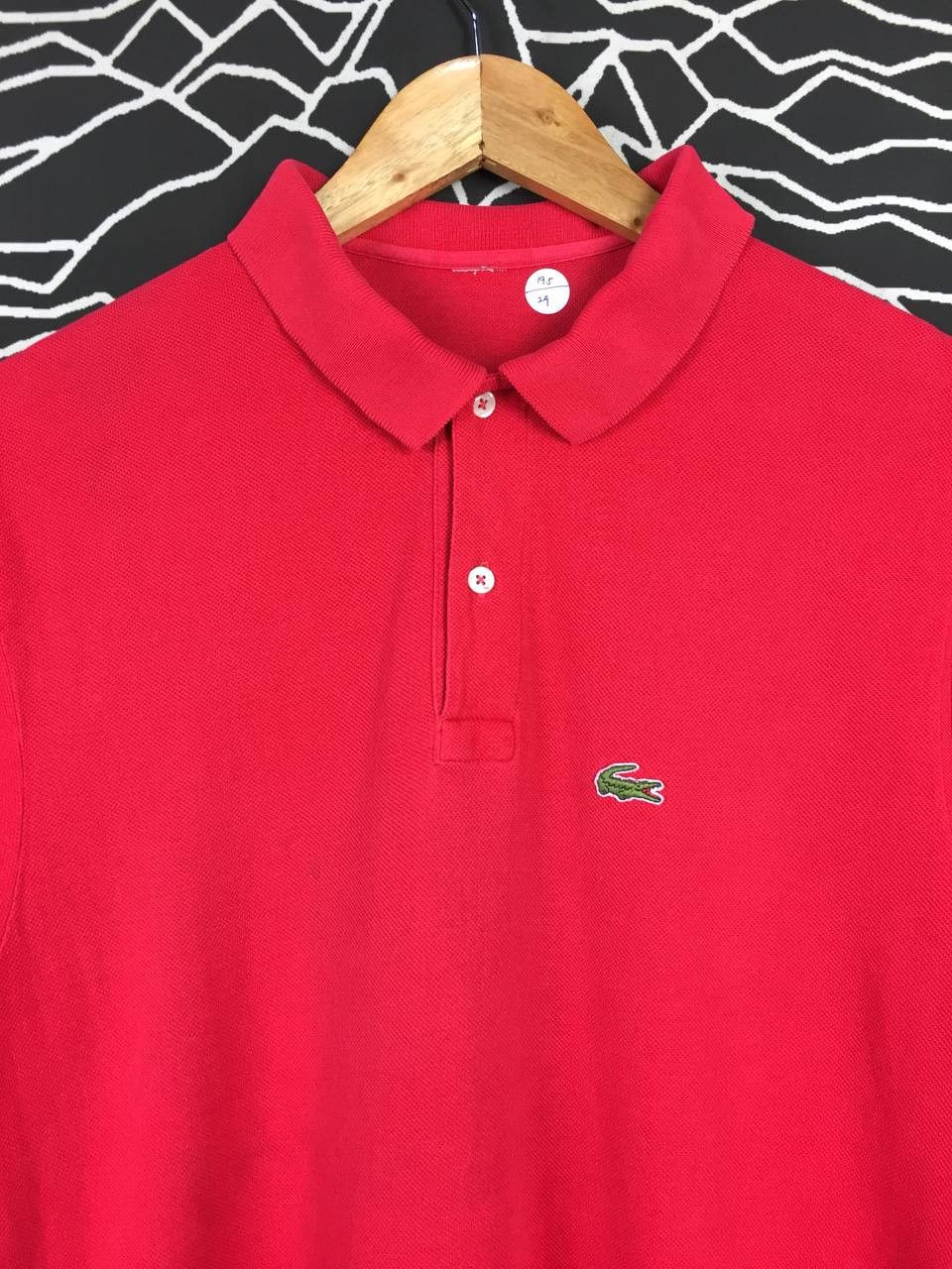 Lacoste × Vintage Vtg Lacoste Embroidered Logo Basic Polo Tee Size US M / EU 48-50 / 2 - 3 Thumbnail