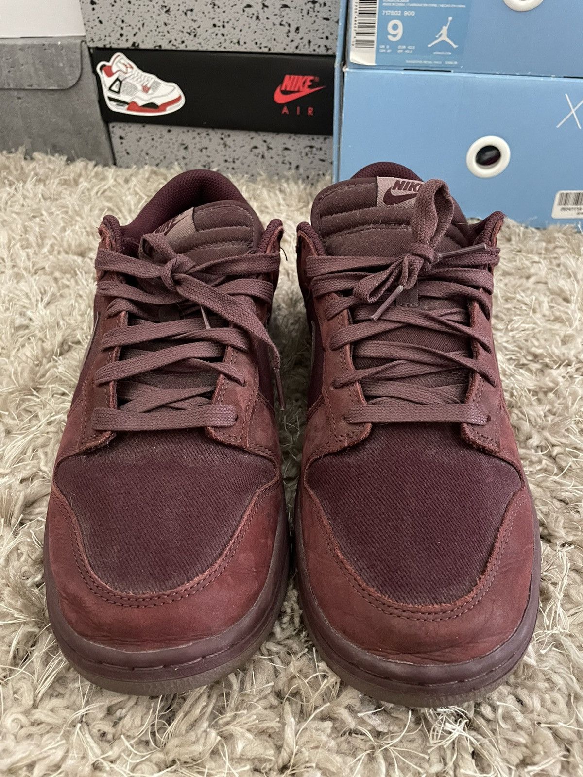 Nike Nike Dunk Low Premium Burgundy Crush Size US 11.5 / EU 44-45 - 4 Thumbnail