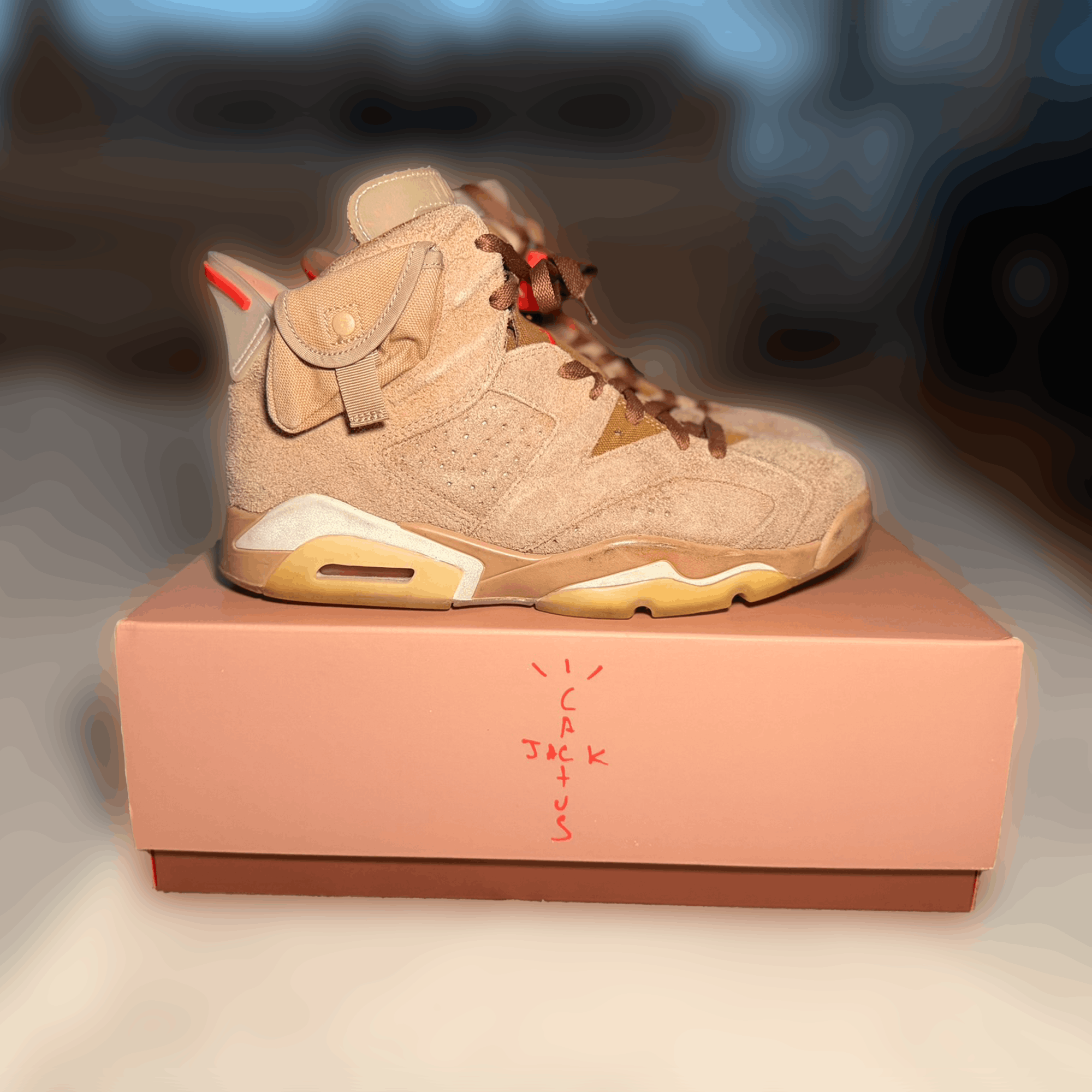 Jordan Brand Air Jordan 6 Travis Scott ‘British Khaki’ Size US 9 / EU 42 - 2 Thumbnail