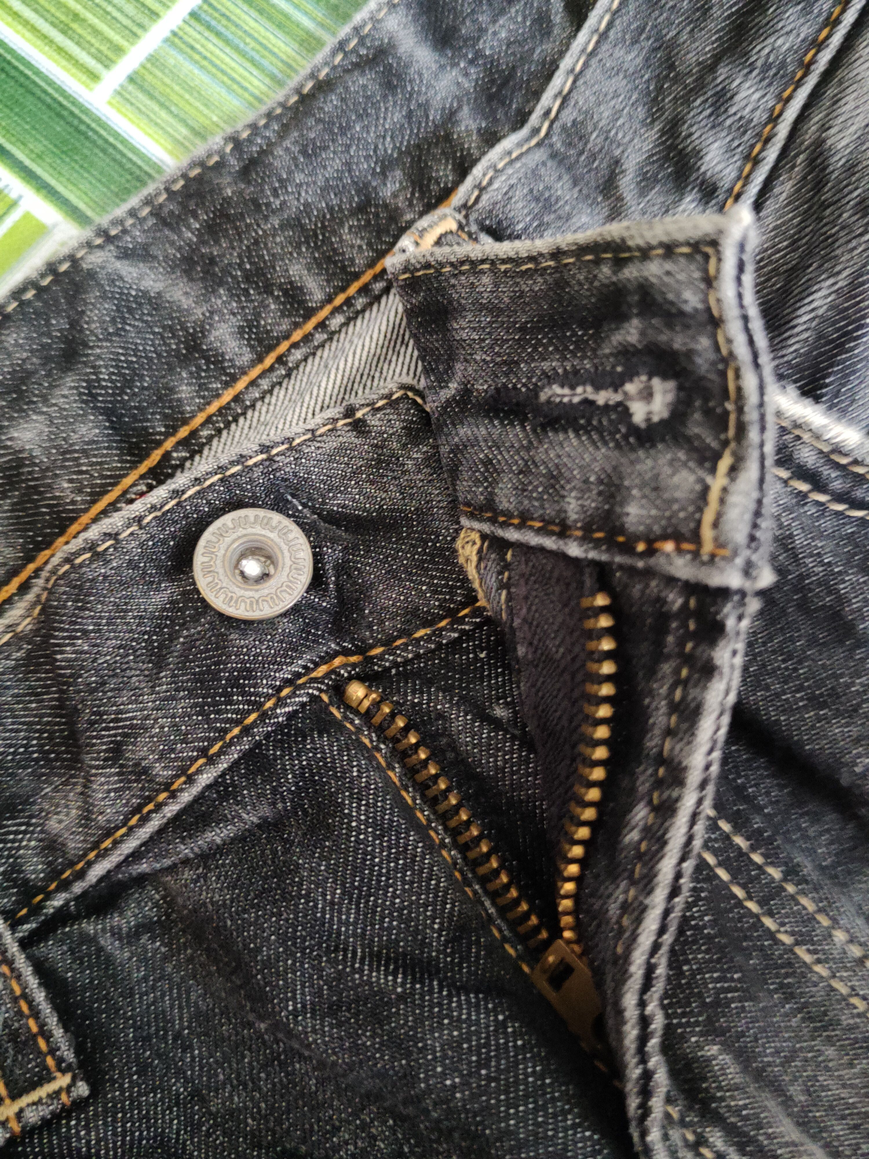 Japanese Brand Uniqlo Black Faded distressed ripped jeans Denim #S1604 Size US 30 / EU 46 - 13 Thumbnail