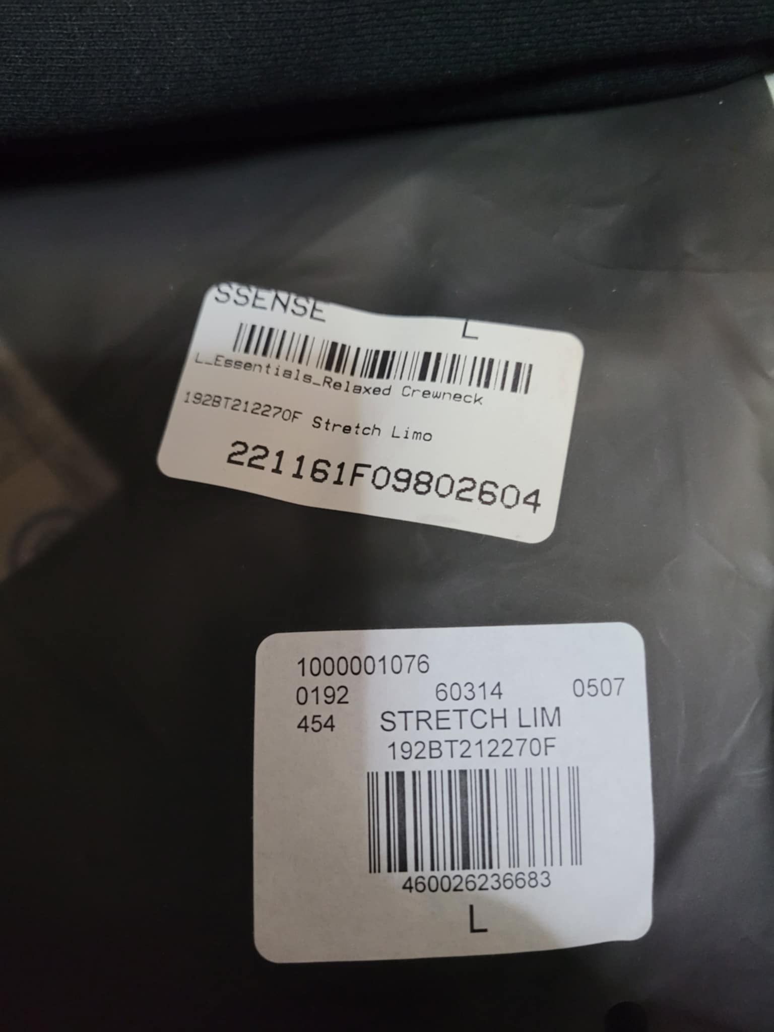Fear of God sz L Fear of God Essentials Relaxed Crewneck Stretch Limo Size US L / EU 52-54 / 3 - 8 Thumbnail