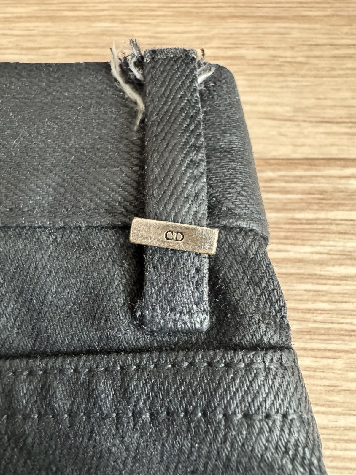 Dior SS 2004 strip destroyed jeans Size US 34 / EU 50 - 8 Thumbnail