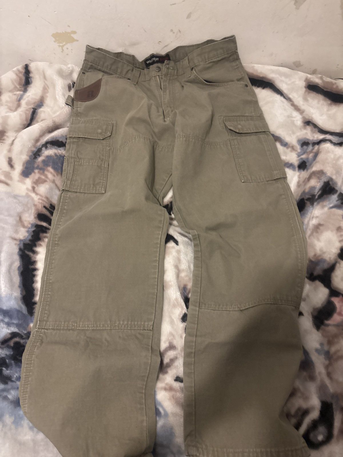 Wrangler GREEN WRANGLER CARPENTER CARGOS RIGGS VINTAGE Size US 38 / EU 54 - 2 Thumbnail