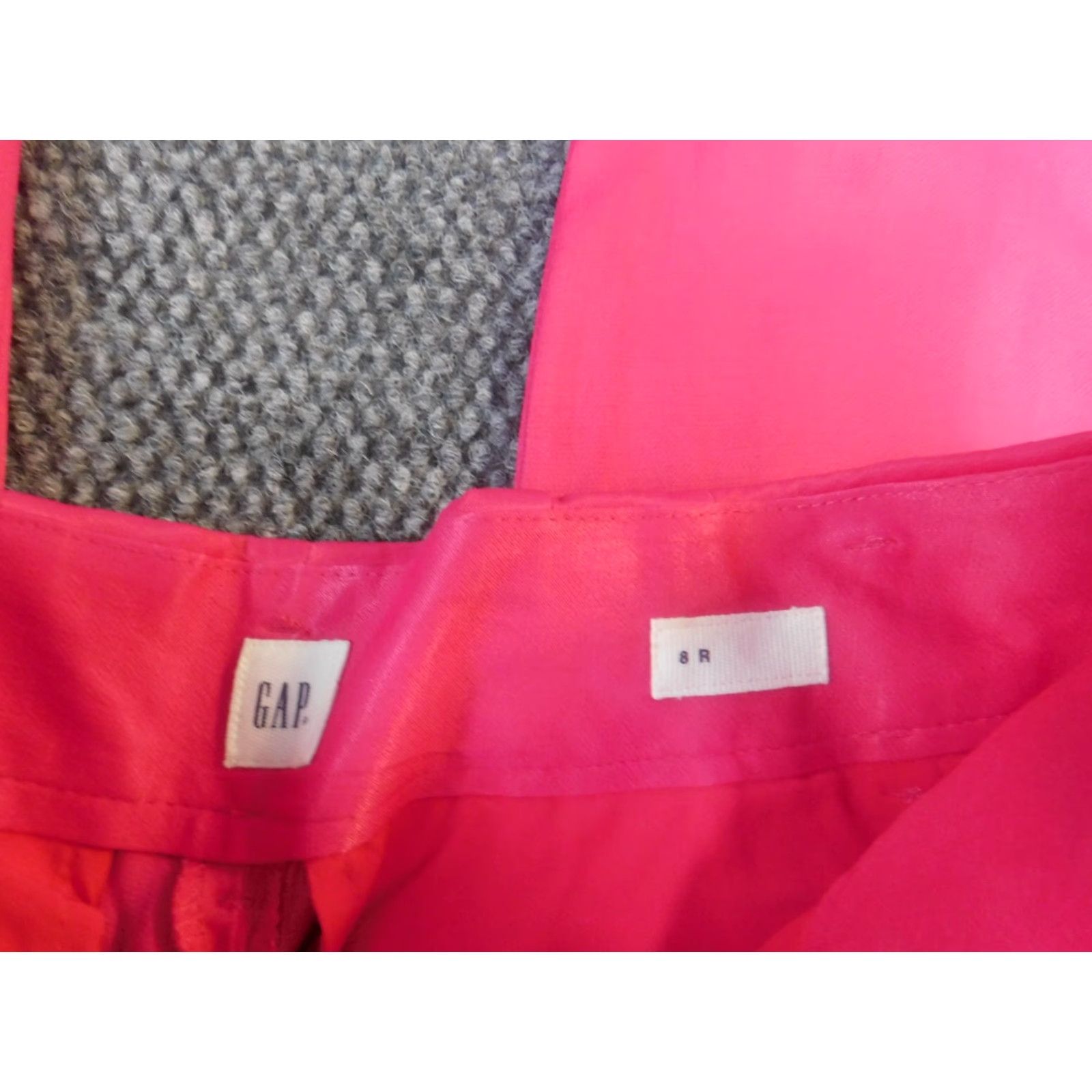 Gap Gap Dress Pants Straight Pink 8 Womens Regular Waist 29 Inseam 25 Cotton Knit Pockets Wrinkle Resistant Clearance Size 30" / US 8 / IT 44 - 3 Thumbnail