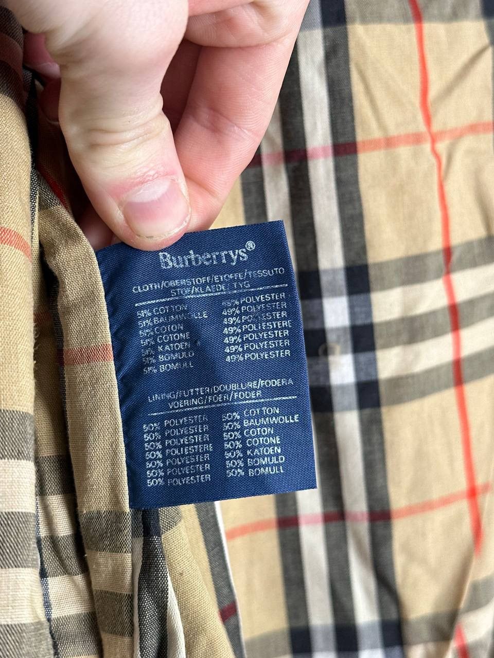 Burberry Vintage 1990s Burberrys Nova Check Trench Coat Size 48 REG Size US M / EU 48-50 / 2 - 12 Thumbnail