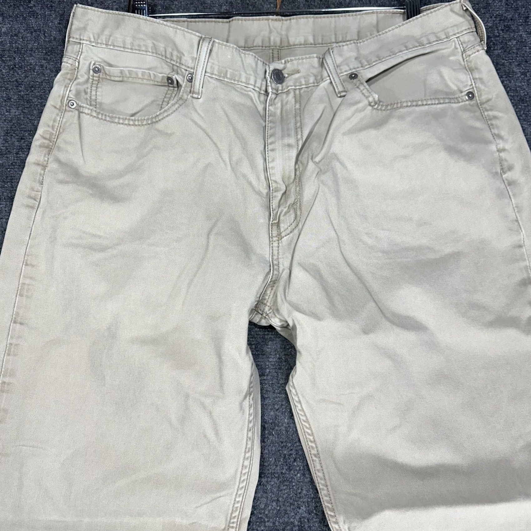 Levi's Levi's 514 Jeans Mens 38 Beige Cotton Straight Leg Pockets Size US 38 / EU 54 - 3 Thumbnail