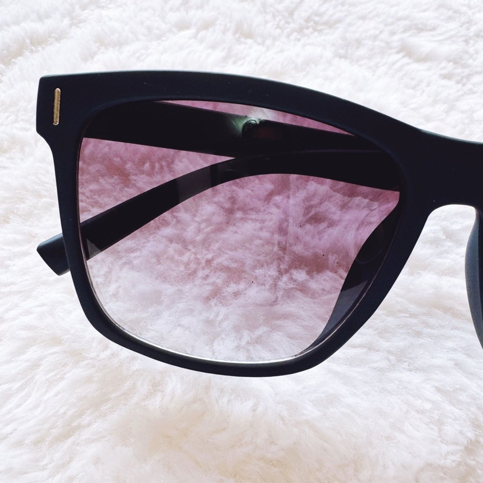 Other Ora Deep Midnight Blue Angular Frame Sunglasses Size ONE SIZE - 2 Thumbnail