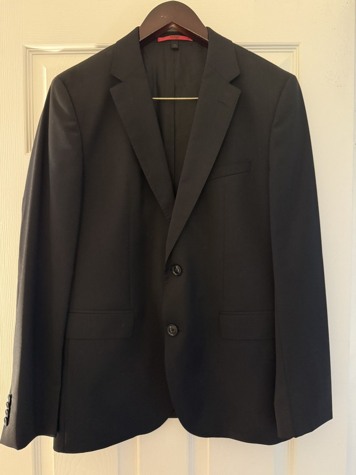 Hugo Boss Hugo Boss Suit Jeffery 181S Black Wool Blazer Size 40R - 1 Thumbnail