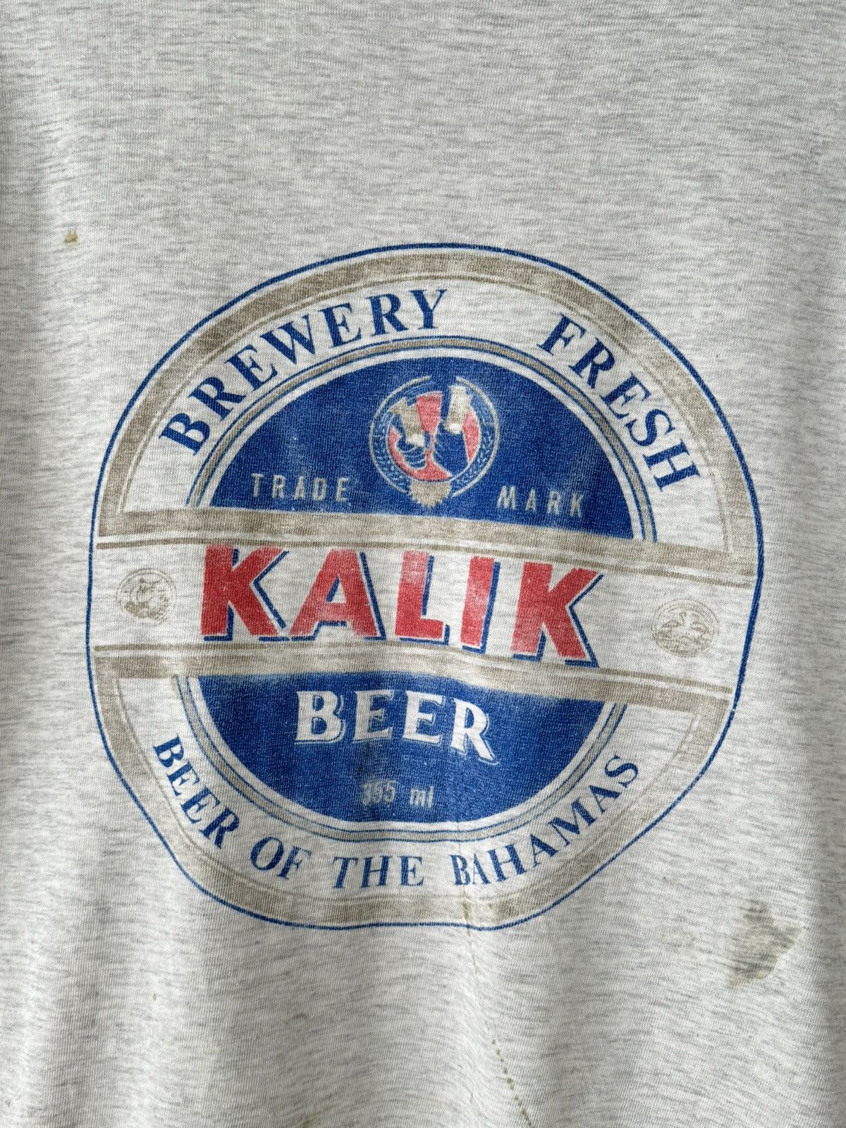 Vintage Vintage 90s Kalik Beer Faded Painted T-Shirt Size US M / EU 48-50 / 2 - 3 Thumbnail