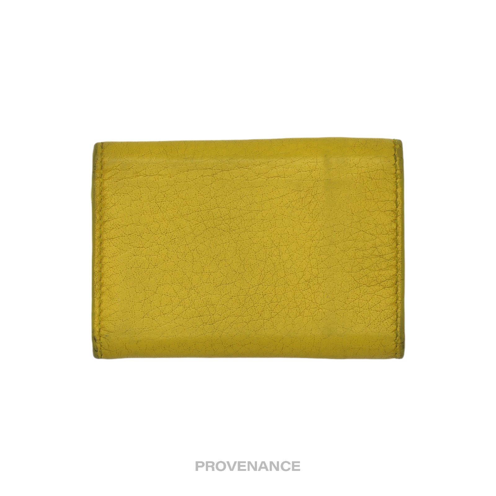 Balenciaga 🔴 Balenciaga Papier Mini Wallet - Yellow Leather Size ONE SIZE - 2 Thumbnail
