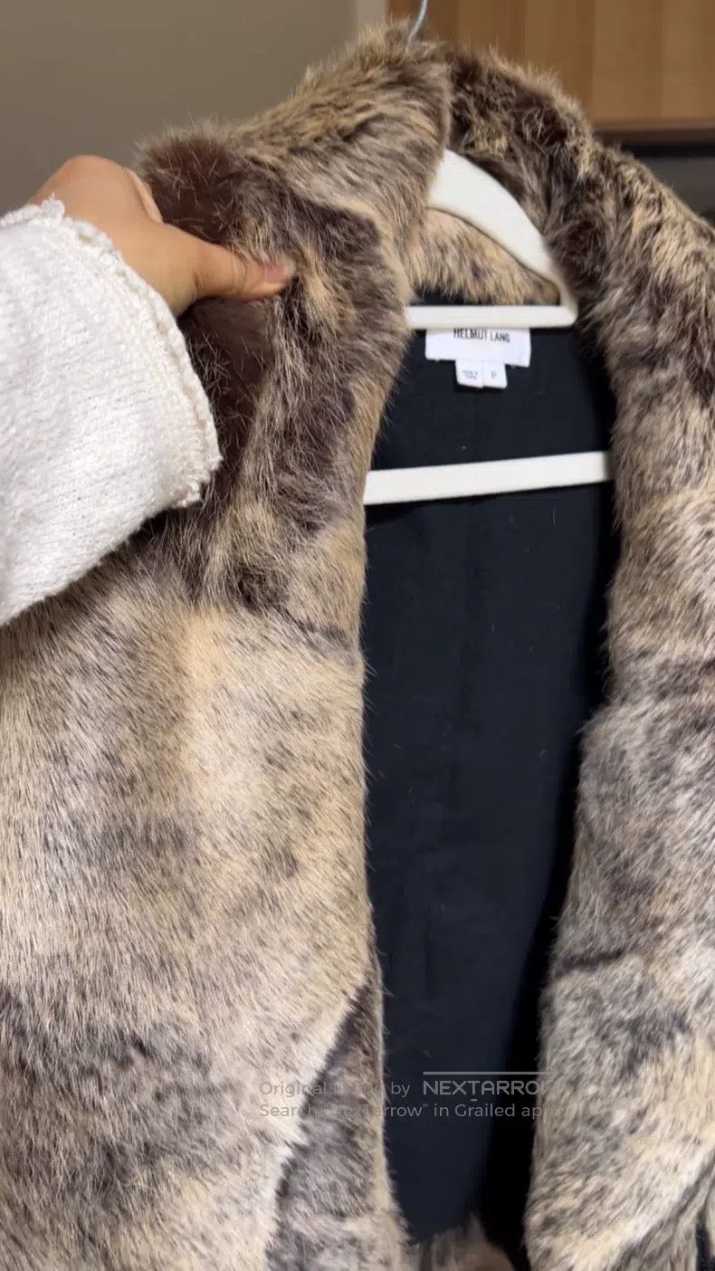 Helmut Lang Helmut Lang size P Ultra-Designed Fur Coat, Rabbit Fur Size S / US 4 / IT 40 - 1 Thumbnail