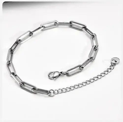 Other 5mm Adjustable Paperclip Chain Bracelet Size ONE SIZE - 2 Thumbnail