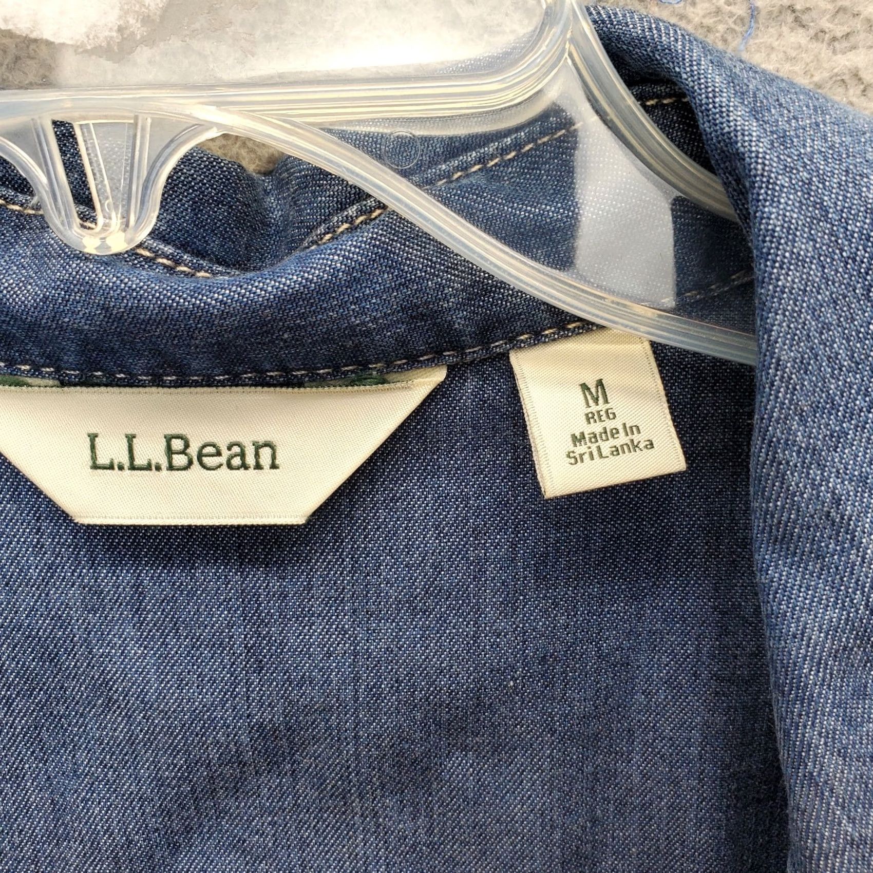Vintage L.L. Bean Trucker Jacket Womens M Blue Denim Stars Sunflower Patches Button Front Size M / US 6-8 / IT 42-44 - 6 Thumbnail