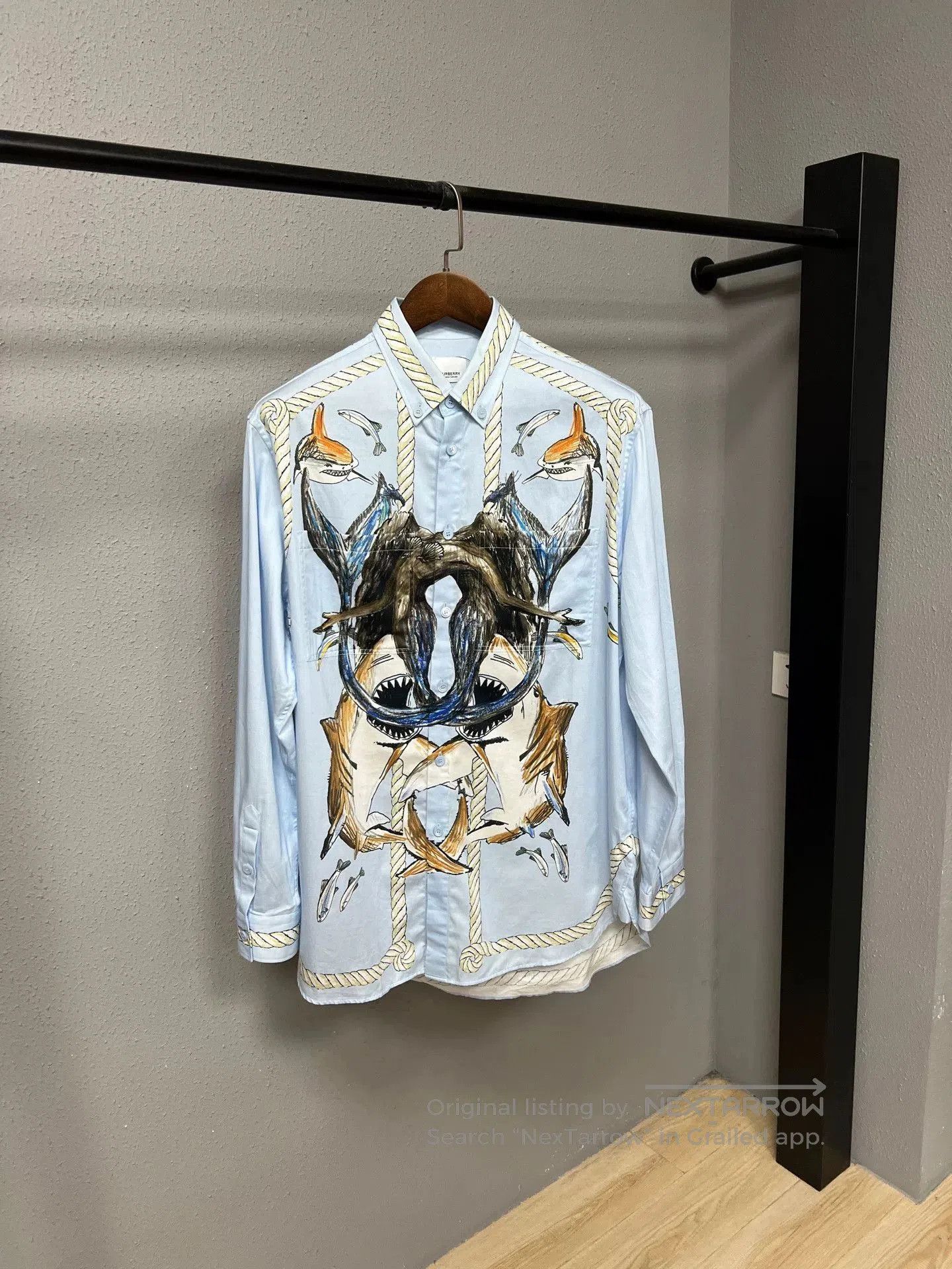 Burberry Burberry Long Sleeve Shark Shirt Size M. Size US M / EU 48-50 / 2 - 1 Thumbnail