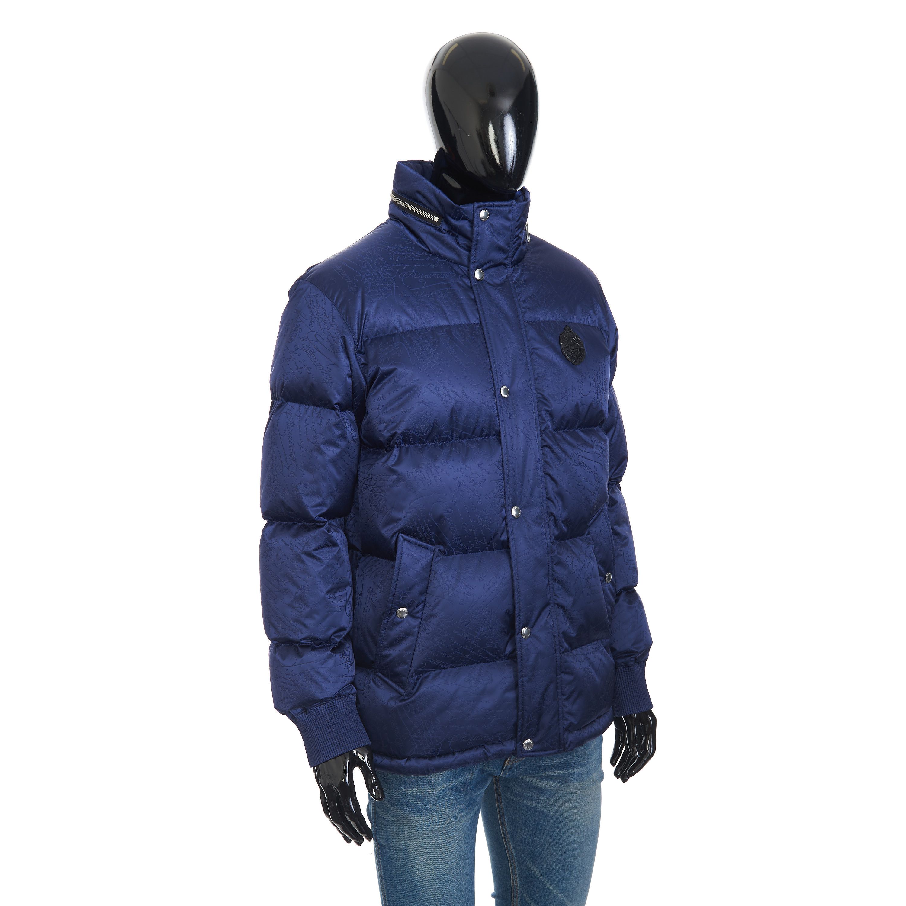 Berluti Scritto Down Jacket In Dark Indigo Blue Size US L / EU 52-54 / 3 - 8 Thumbnail