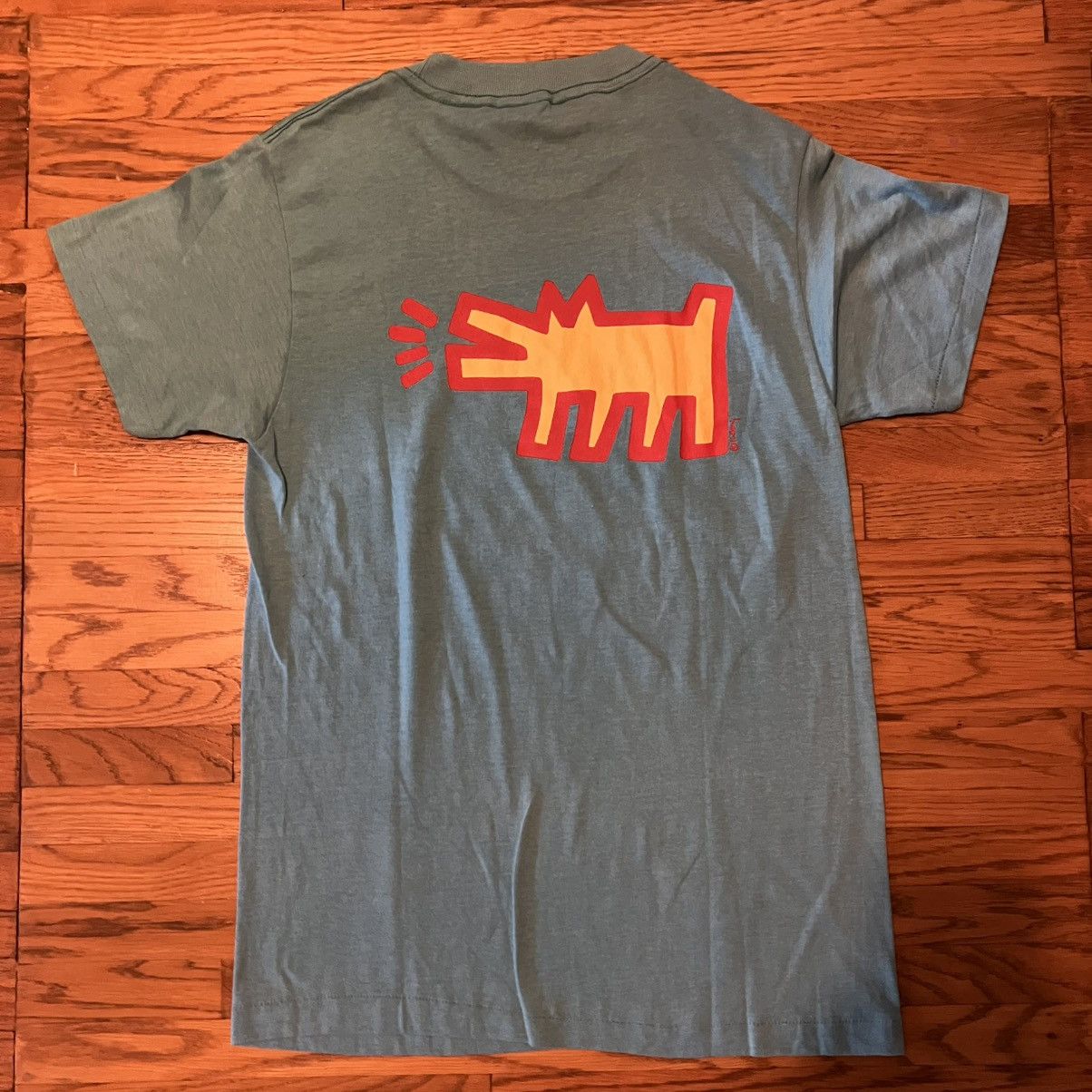 Vintage 1980s Keith Haring T-Shirt Size US M / EU 48-50 / 2 - 2 Thumbnail