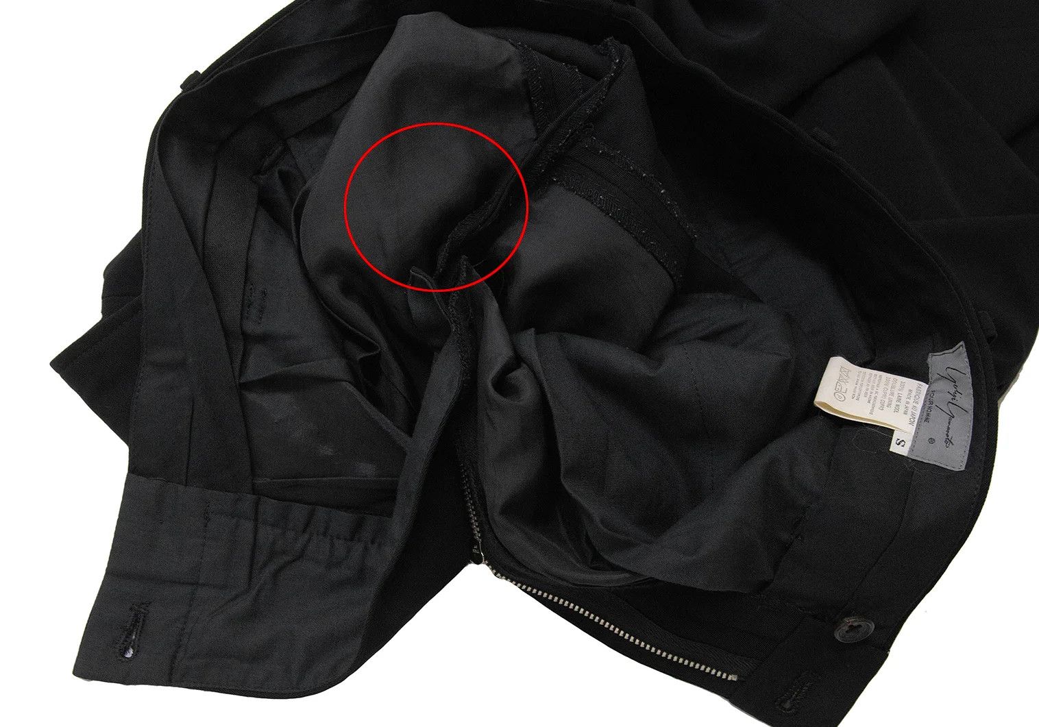 Yohji Yamamoto Yohji Yamamoto Wool Gabardine Pants Black S Size US 38 / EU 54 - 7 Thumbnail