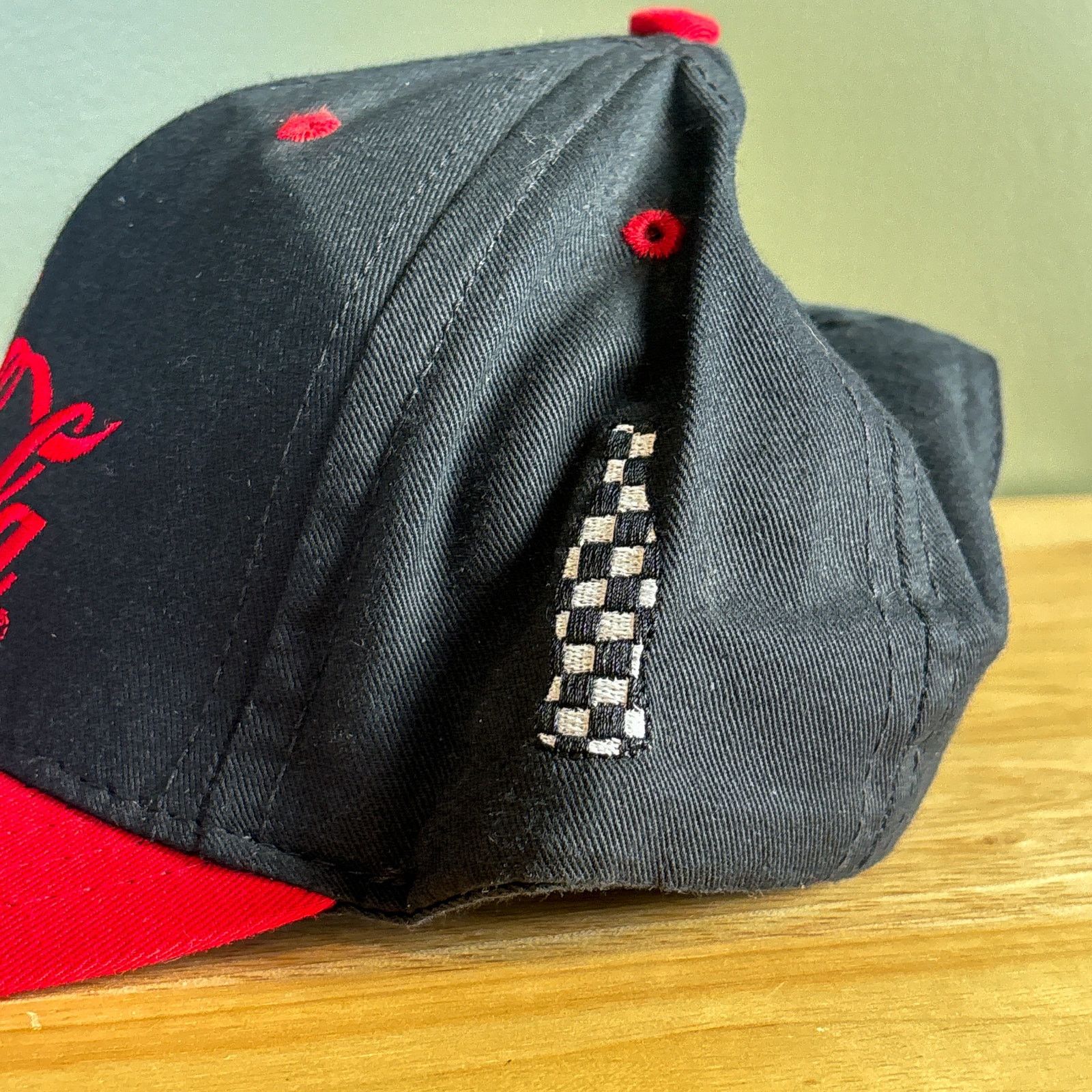 Coca Cola Vintage Enjoy Coca-Cola Soda Black Red 90s USA Snapback Hat Size ONE SIZE - 6 Thumbnail