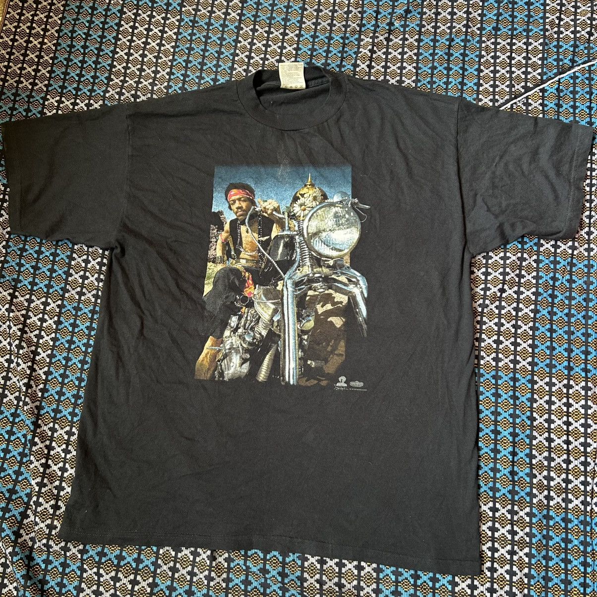 Rap Tees × Vintage Vintage Rare 1997 Jimi Hendrix South Saturn Delta Tee Size US XL / EU 56 / 4 - 1 Thumbnail