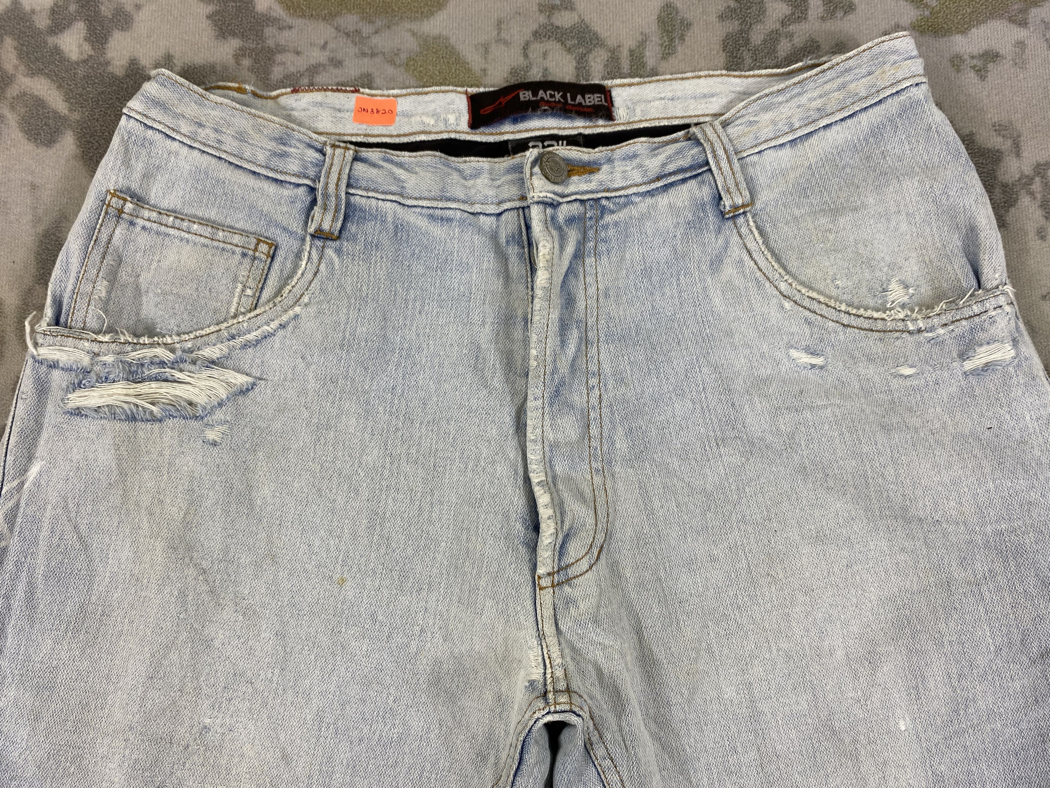 Alpinestars Vintage Alpinestars Distressed Jeans 33x31 Denim- JN3820 Size US 33 - 3 Thumbnail