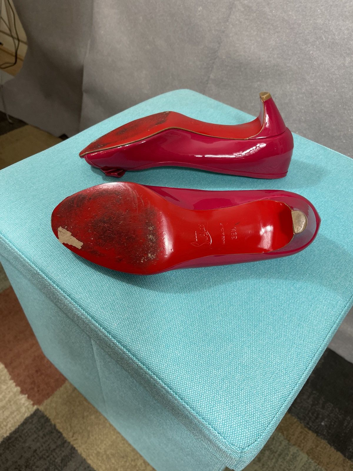 Christian Louboutin Christian Louboutin Milady pink heel 39.5 - fits like a 39 Size US 8.5 / IT 38.5 - 9 Thumbnail