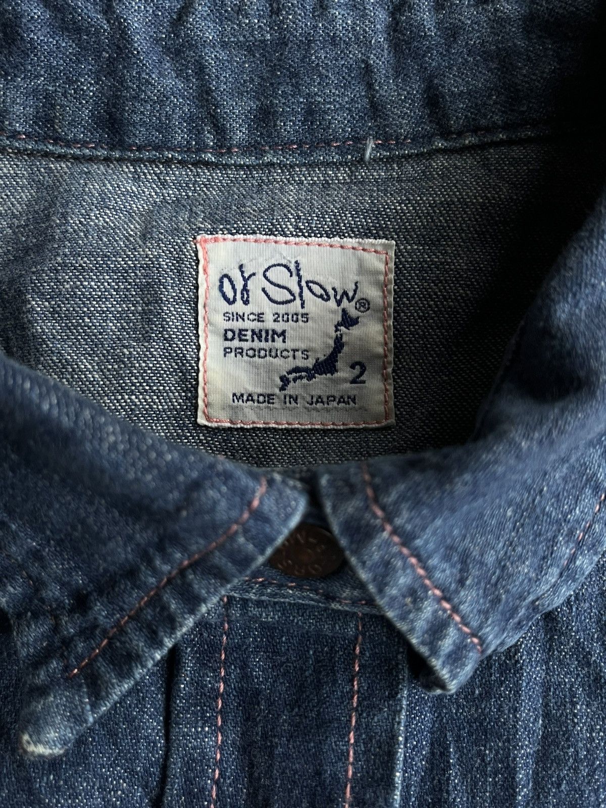 Orslow ORSLOW JAPANESE VINTAGE DENIM BUTTON SHIRTS Size US M / EU 48-50 / 2 - 4 Thumbnail