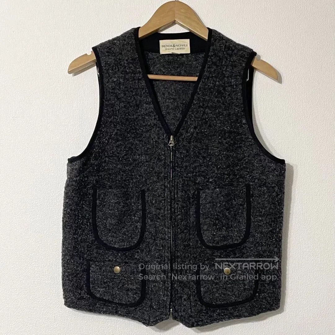 Denim & Supply Ralph Lauren Ralph Lauren RL DS Denim Supply Charcoal Wool Vest. Size US S / EU 44-46 / 1 - 1 Thumbnail