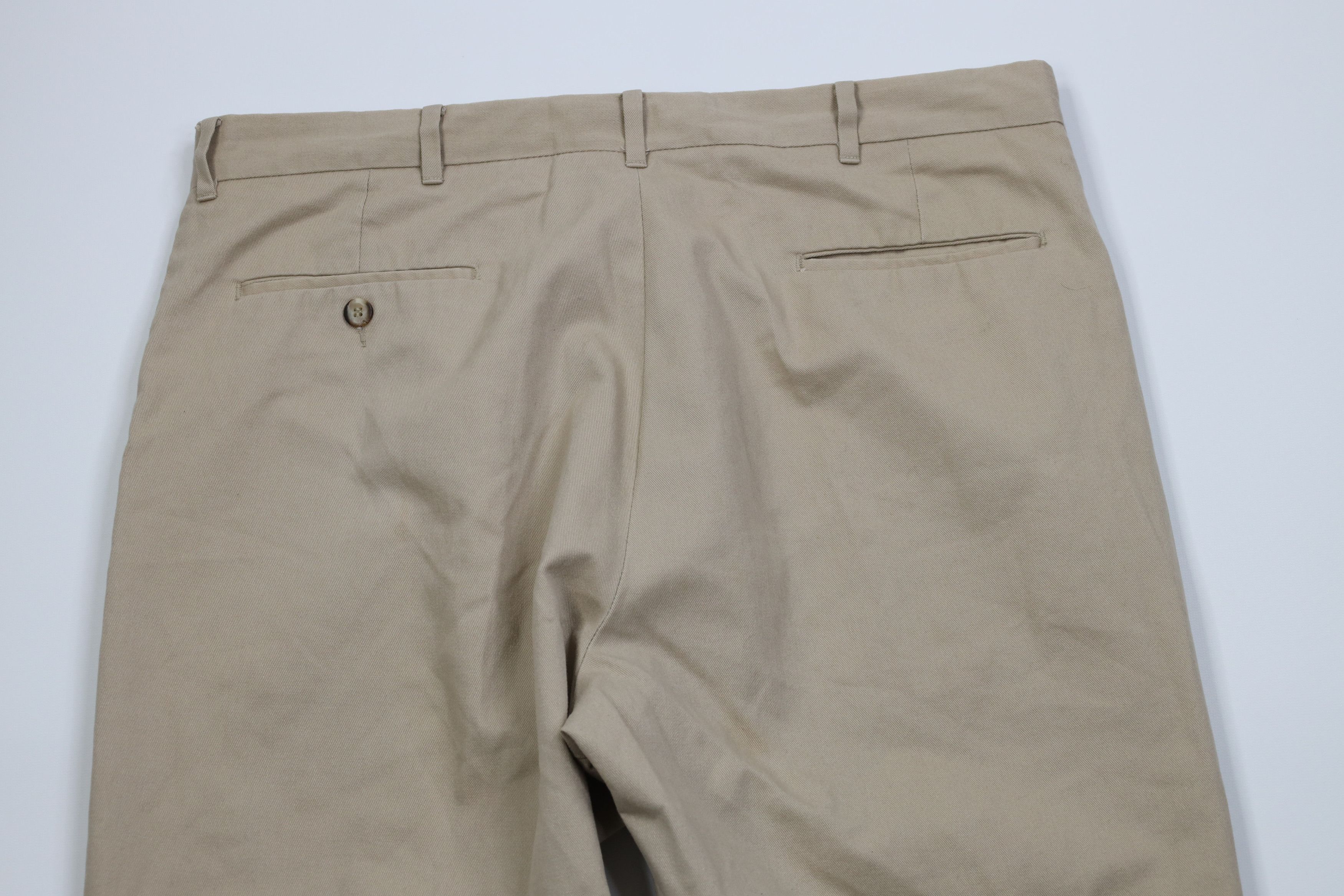 Vintage Vintage 70s Streetwear Wide Leg Chino Pants Trousers Beige Size US 36 / EU 52 - 10 Thumbnail