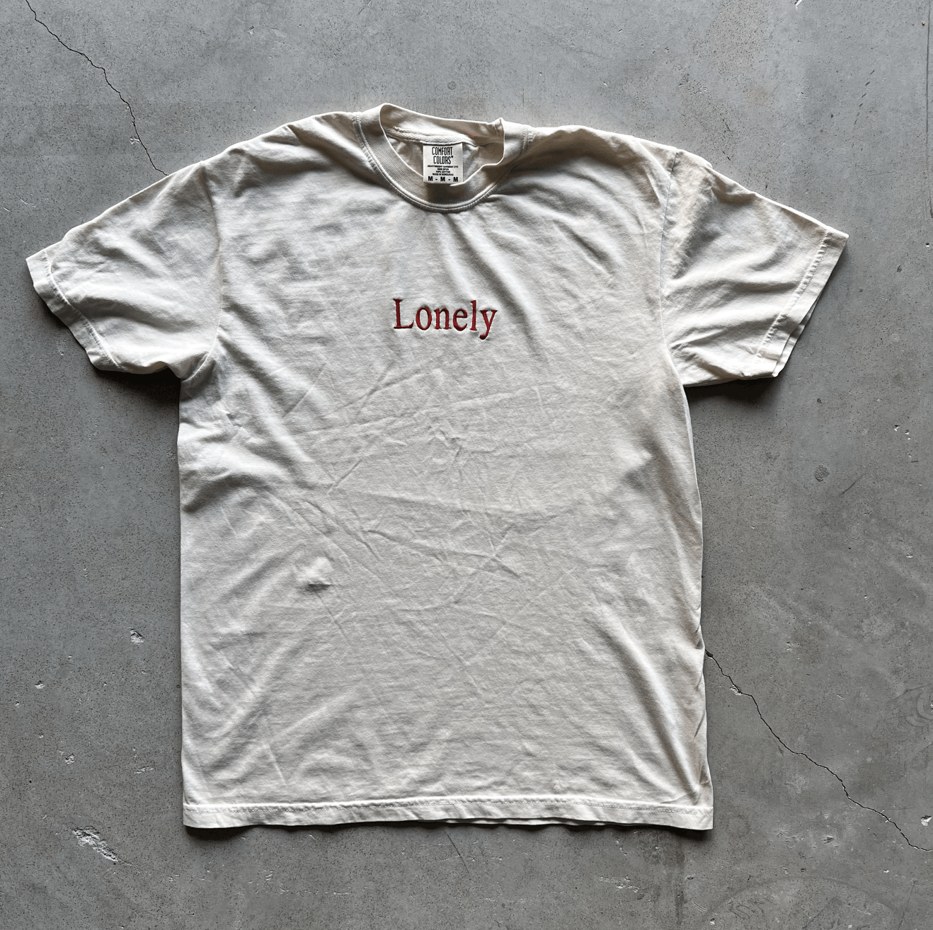 Prolific Lonely 100% Cotton Tshirt Embroidered Size US L / EU 52-54 / 3 - 3 Thumbnail