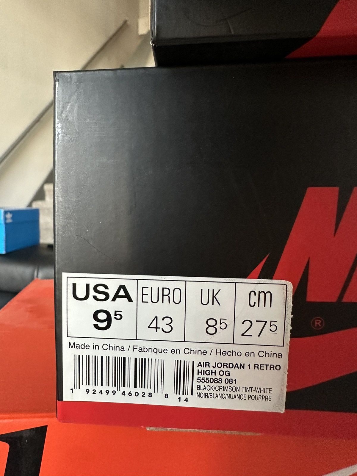 Jordan Brand × Nike Air Jordan 1 Retro High OG 'Crimson Tint' Size US 9.5 / EU 42-43 - 6 Thumbnail