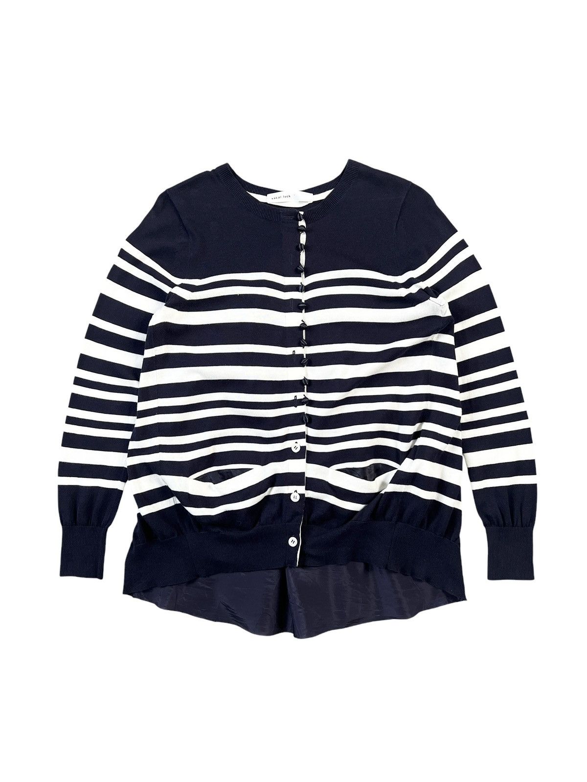Sacai Sacai Luck Hybrid Reconstructed Cardigan Size XS / US 0-2 / IT 36-38 - 1 Thumbnail