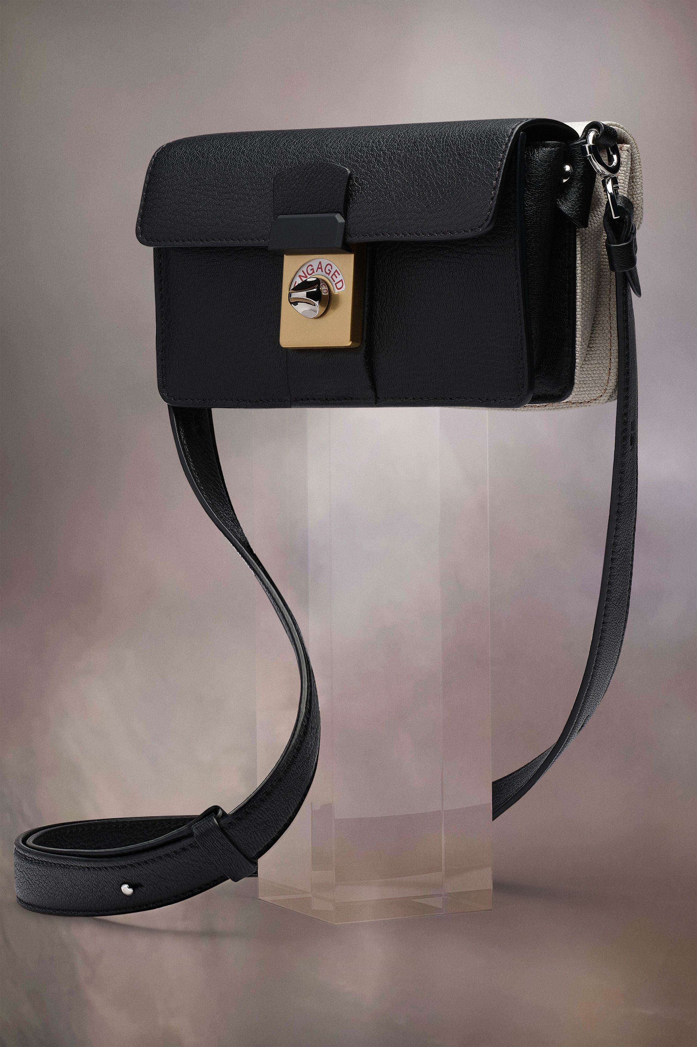 Maison Margiela oc11z0325 Size: OS / New Lock Horizontal Bag in Black Size ONE SIZE - 5 Thumbnail