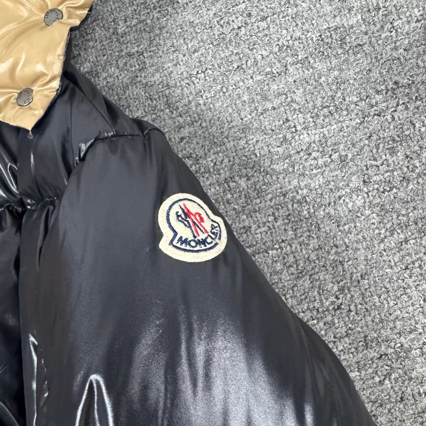 Moncler Moncler Shiny Black Hooded Puffer Size 2 99 New Size US M / EU 48-50 / 2 - 5 Thumbnail