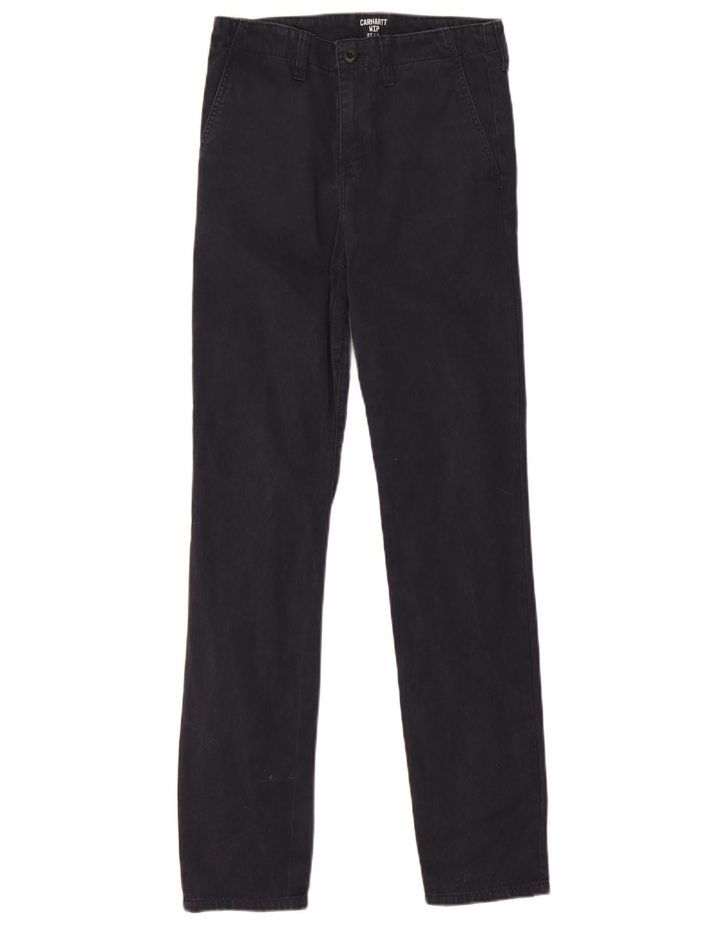 Carhartt Mens Wip Slim Chino Trousers W27 L32 Navy Blue Cotton Size US 28 / EU 44 - 1 Thumbnail
