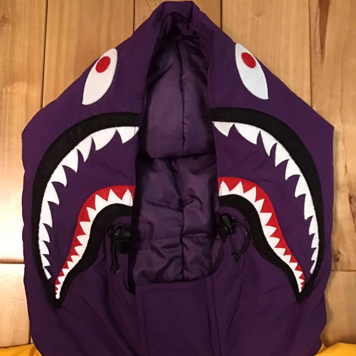 Bape Shark hoodie batting jacket purple x yellow a batting ape Size US M / EU 48-50 / 2 - 3 Thumbnail