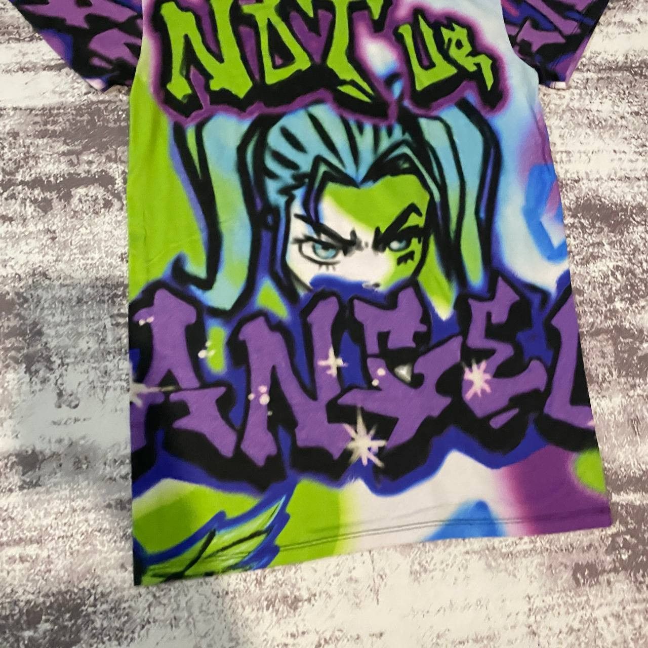 Jaded London Jaded London Not Your Angel Mens Graffiti Tee Anime Style Size US L / EU 52-54 / 3 - 3 Thumbnail