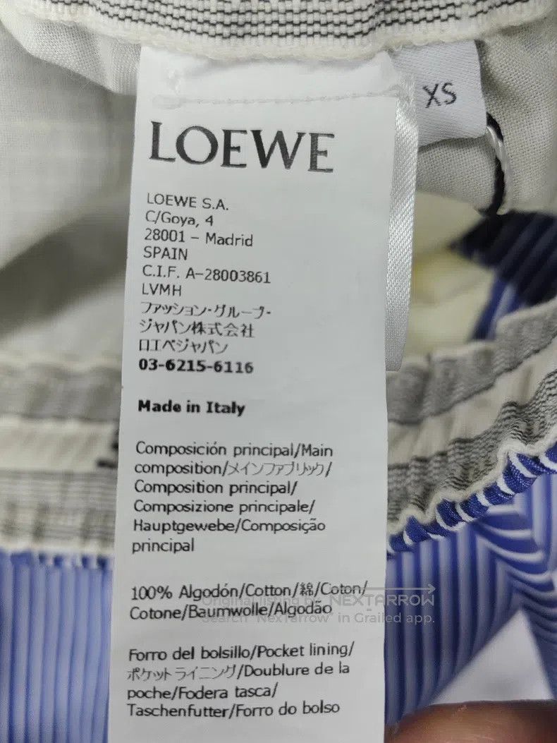 Loewe Loewe size XS Blue Striped Shorts Size 28" / US 6 / IT 42 - 4 Thumbnail