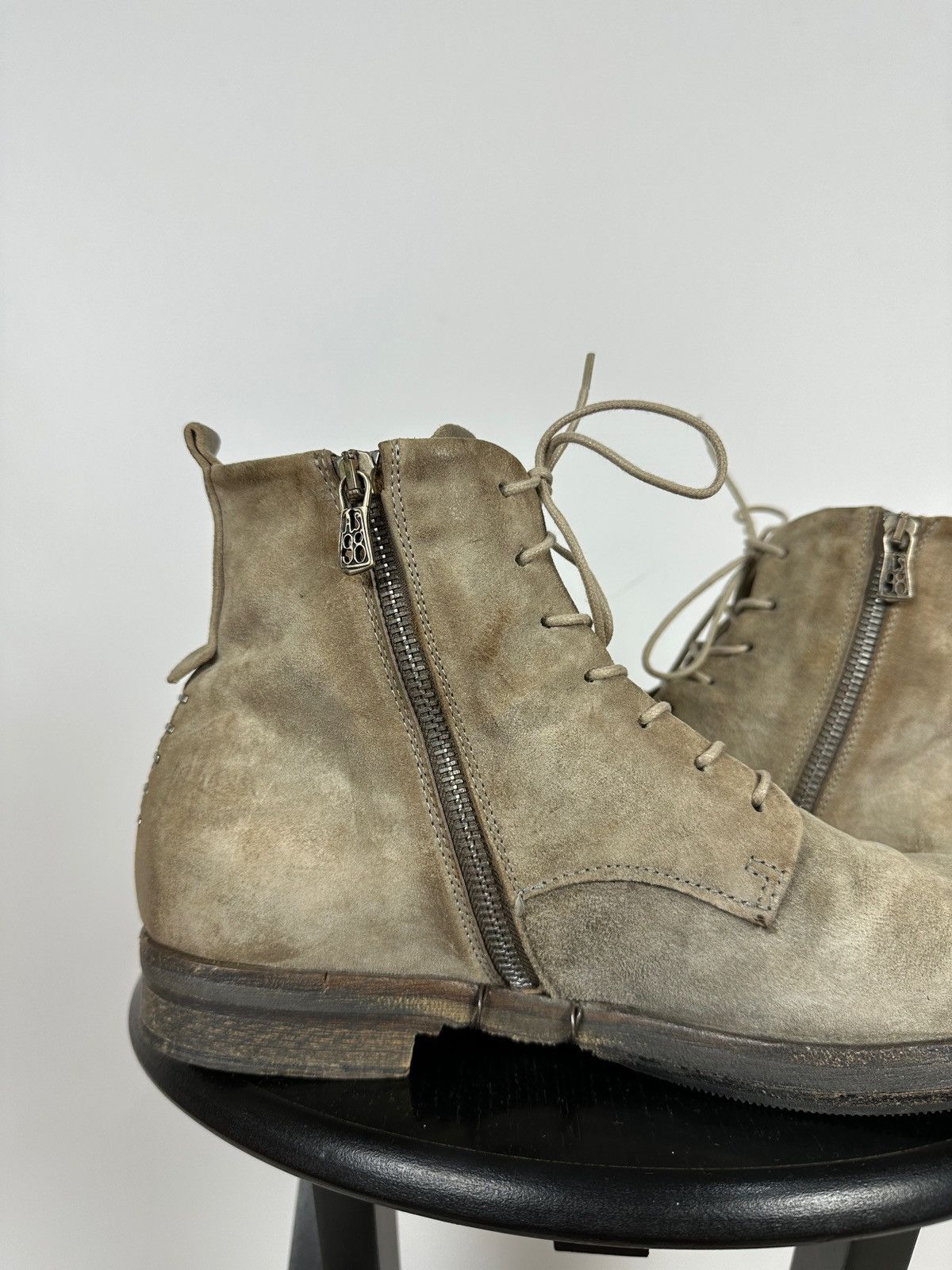 A.S.98 A.S.98 Airstep Dirty Grey Avant Garde Leather Ankle Boots Size US 9 / EU 42 - 17 Thumbnail