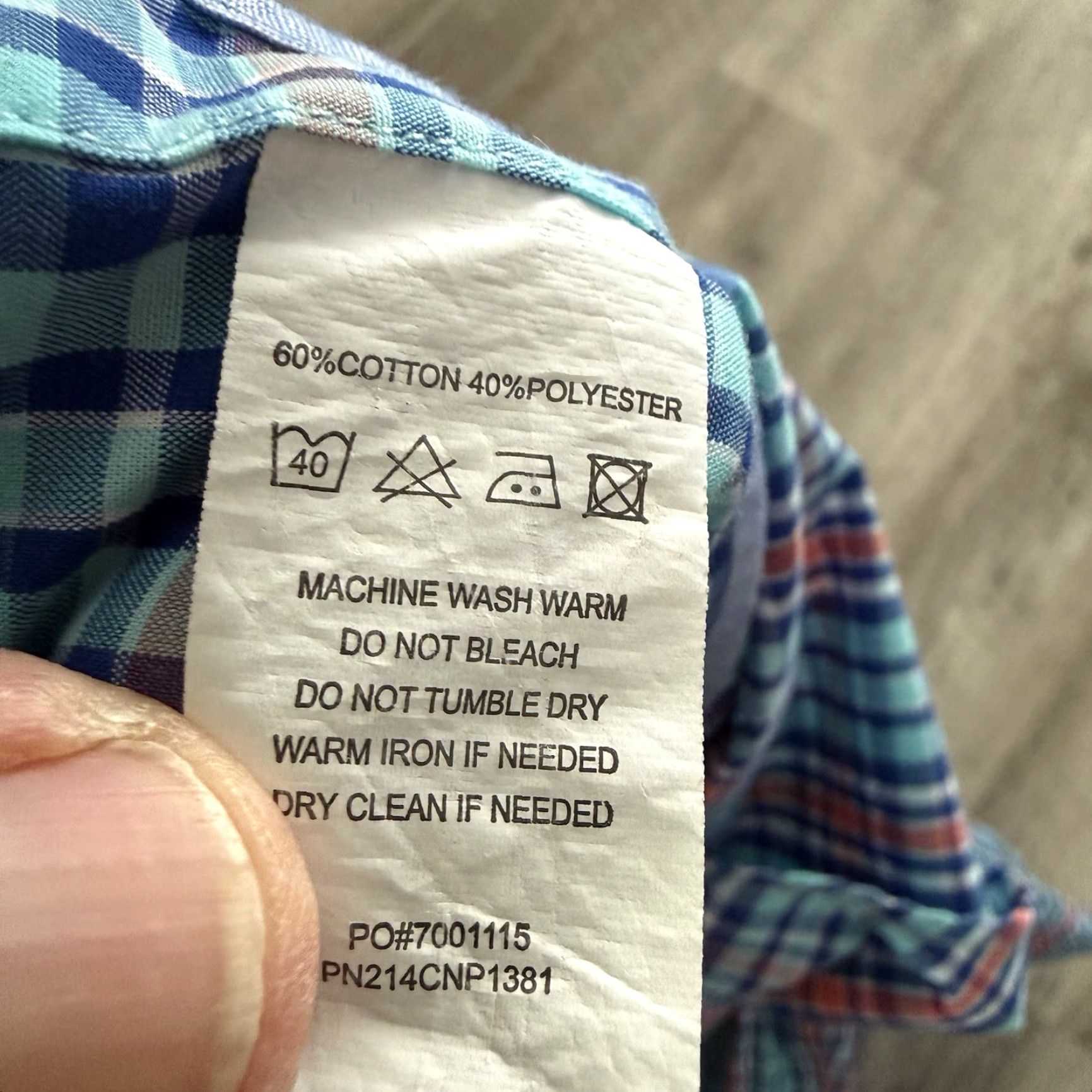 Original Penguin Original Penguin Shirt Mens 16.5 32/33 Blue Heritage Slim Fit Plaid Button Up Size US XL / EU 56 / 4 - 6 Thumbnail