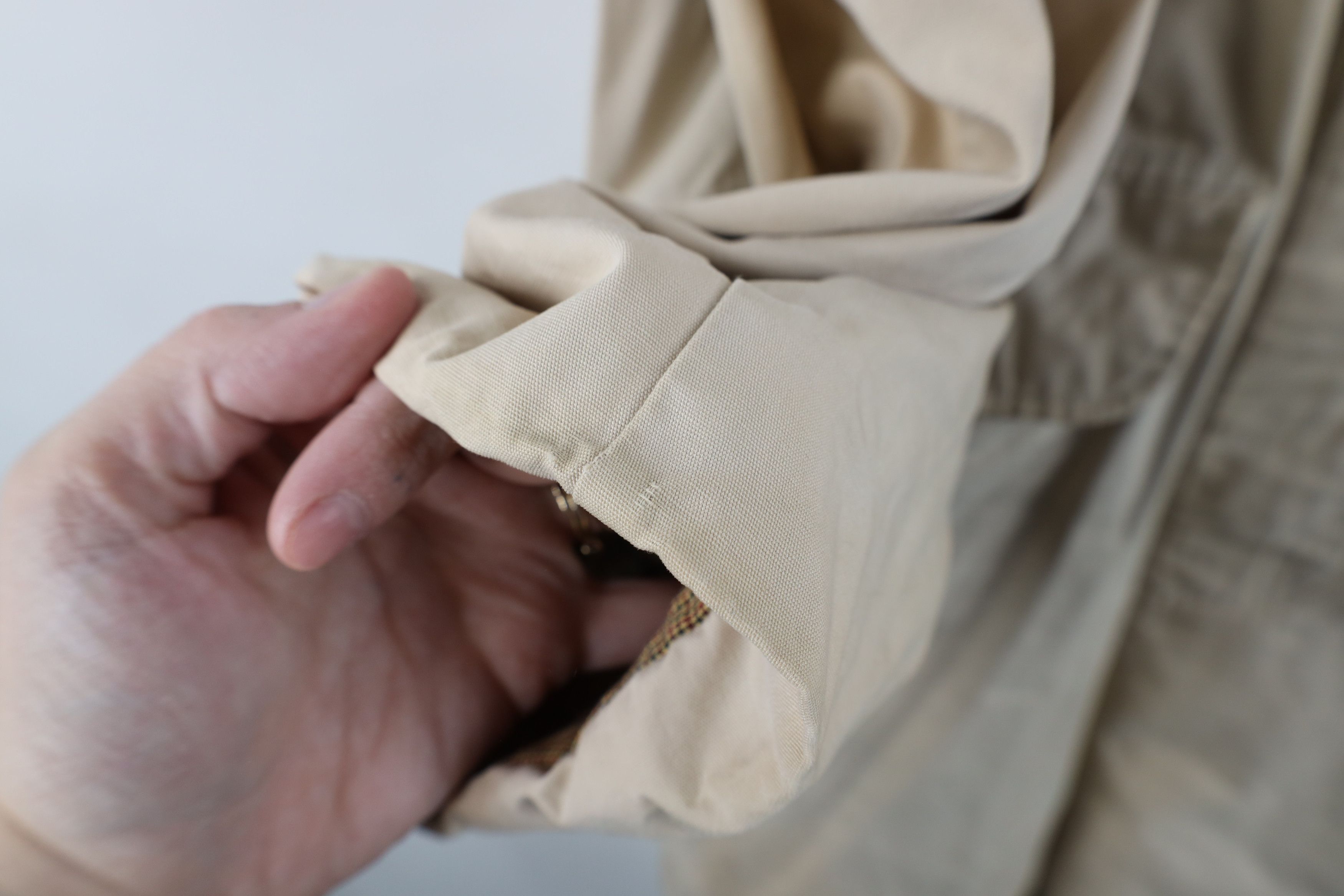 Vintage Vintage 60s 70s Streetwear Trench Coat Rain Jacket Beige Tan Size US L / EU 52-54 / 3 - 5 Thumbnail