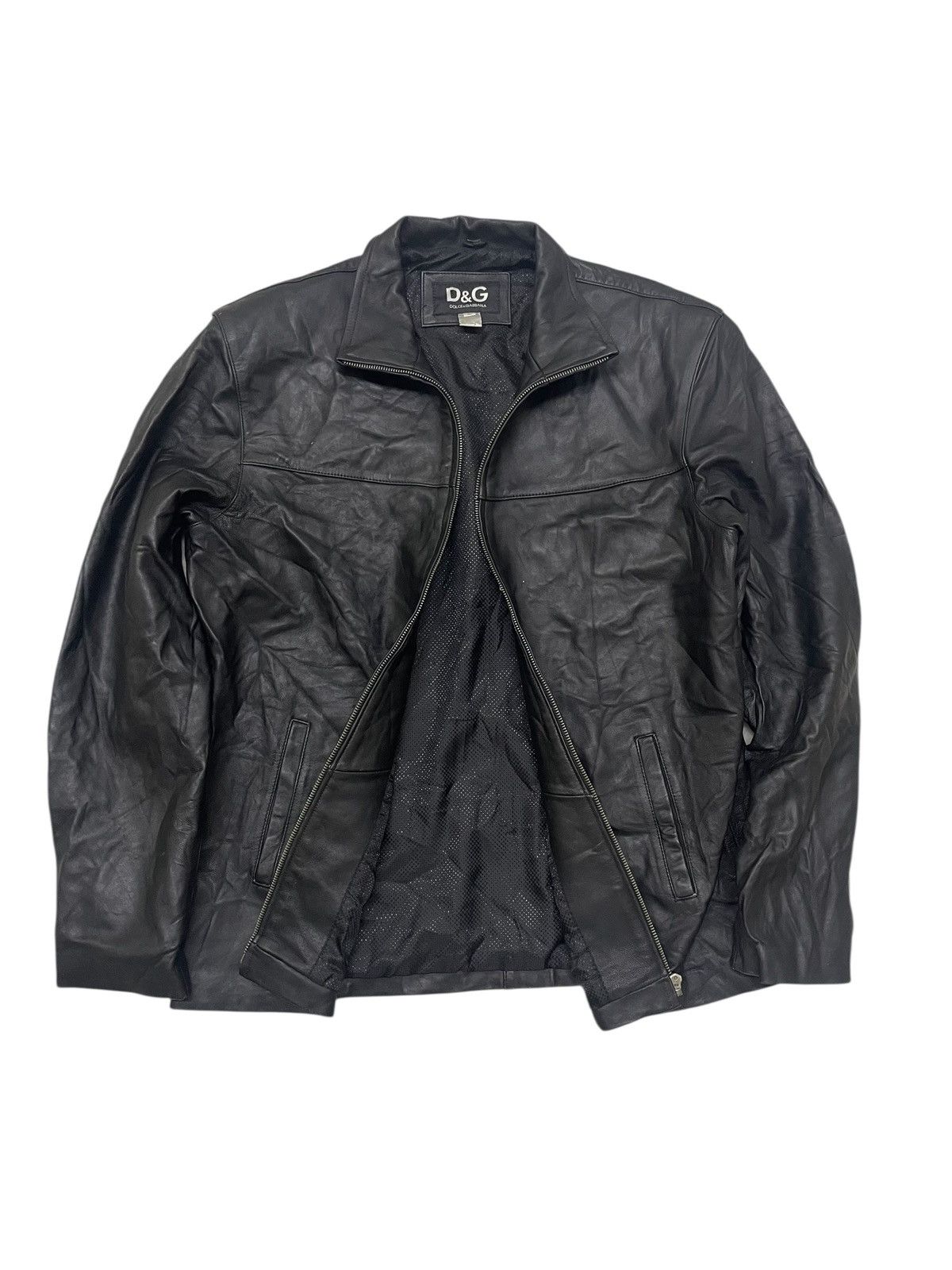 Dolce & Gabbana Vintage D&G Dolce&Gabbana Leathers Jacket Size US L / EU 52-54 / 3 - 4 Thumbnail