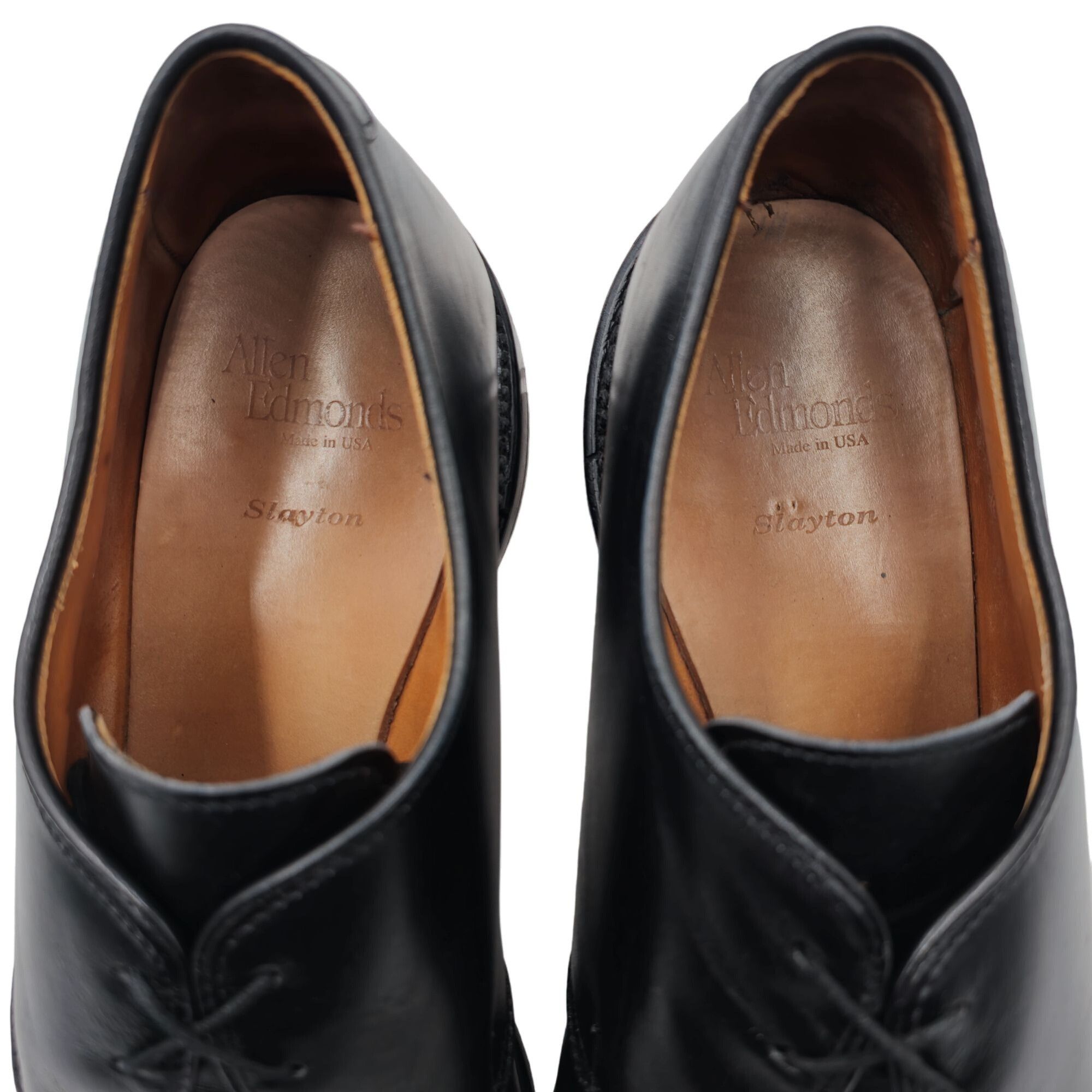 Allen Edmonds Allen Edmonds Slayton Men's size 10.5D Black Leather Derby Size US 10.5 / EU 43-44 - 6 Thumbnail