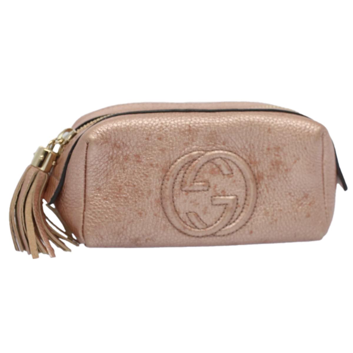 Gucci Soho Pink Leather Clutch Bag (Pre-Owned) Size ONE SIZE - 1 Thumbnail