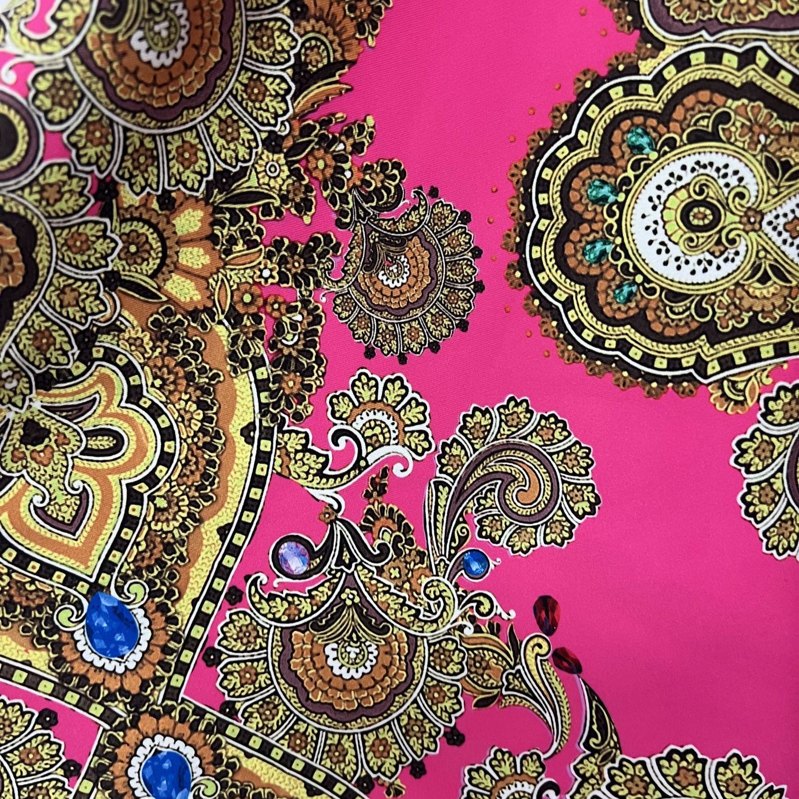 Ted Baker Ted Baker Pink Multicolor Paisley A-Line Mini Skirt Sz 0 Size 25" / US 0 / IT 36 - 5 Thumbnail