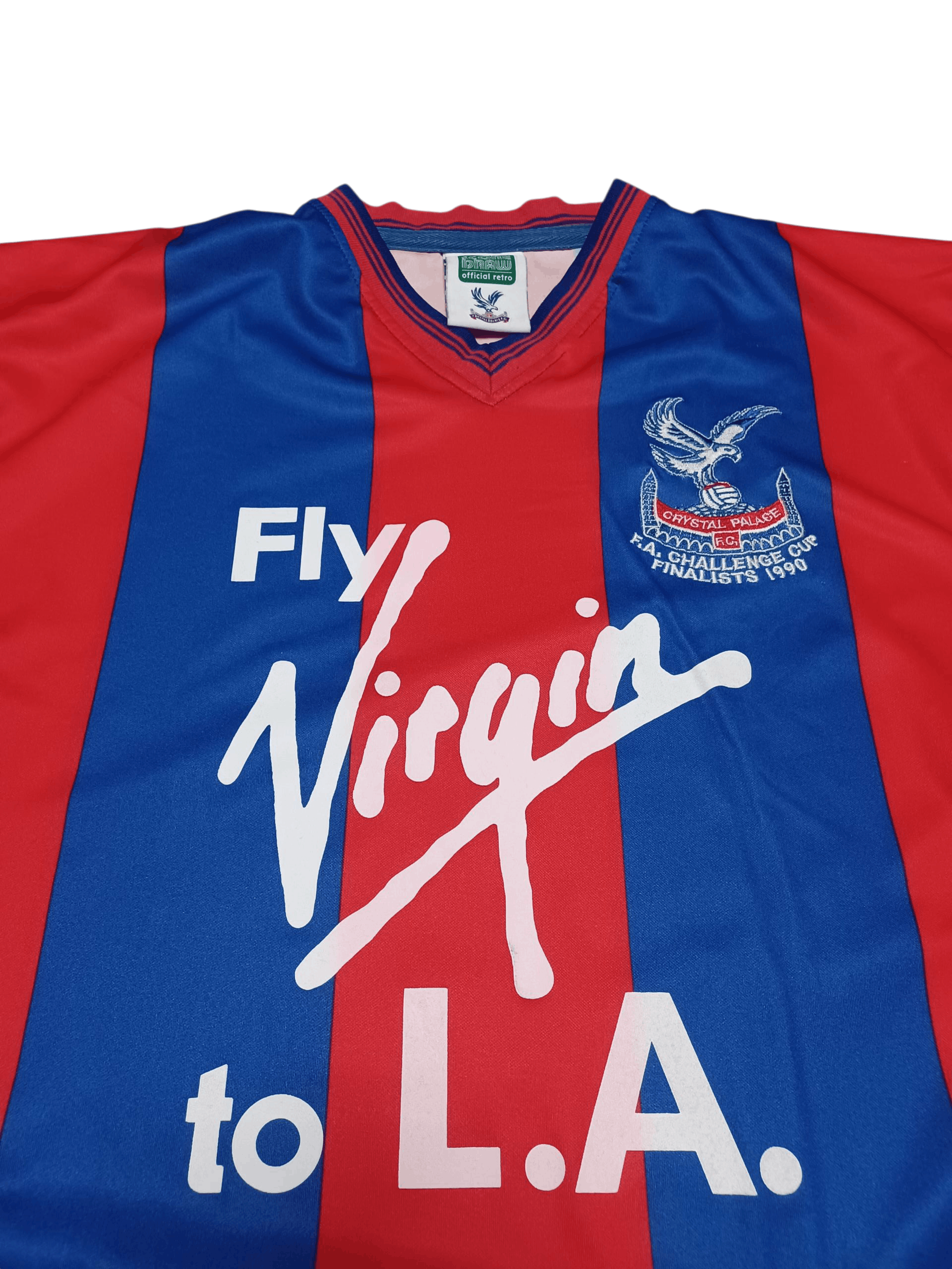 Other CRYSTAL PALACE VINTAGE 1990 STYLE SCORE DRAW SOCCER JERSEY Size US S / EU 44-46 / 1 - 2 Thumbnail