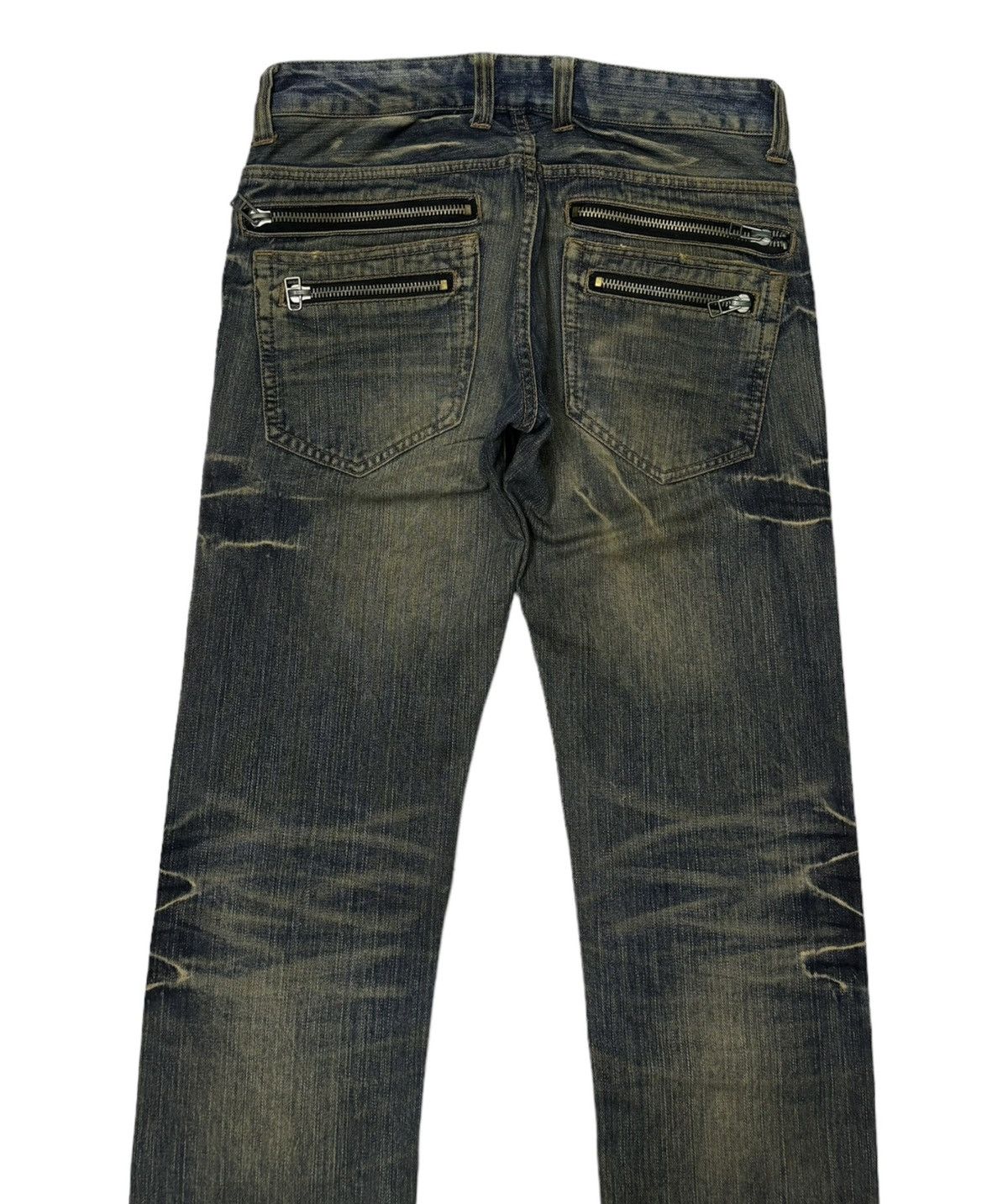 Hysteric Glamour × If Six Was Nine × Japanese Brand ROOT THREE STYLE DISTRESSED PUNK STYLE DENIM PANTS JEANS Size US 32 / EU 48 - 6 Thumbnail
