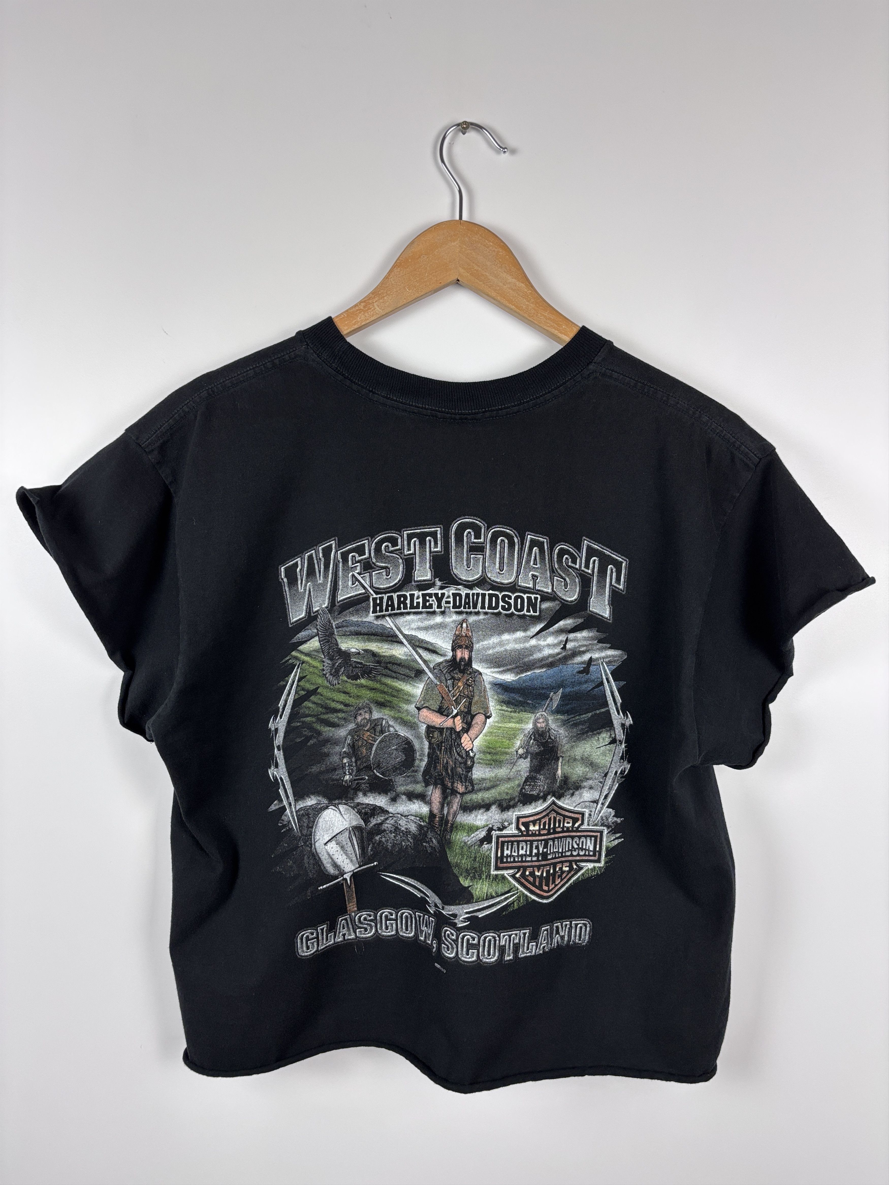 Harley Davidson × Vintage 2004 Harley Davidson West Coast Glasgow Scotland T-Shirt L Size US L / EU 52-54 / 3 - 4 Thumbnail
